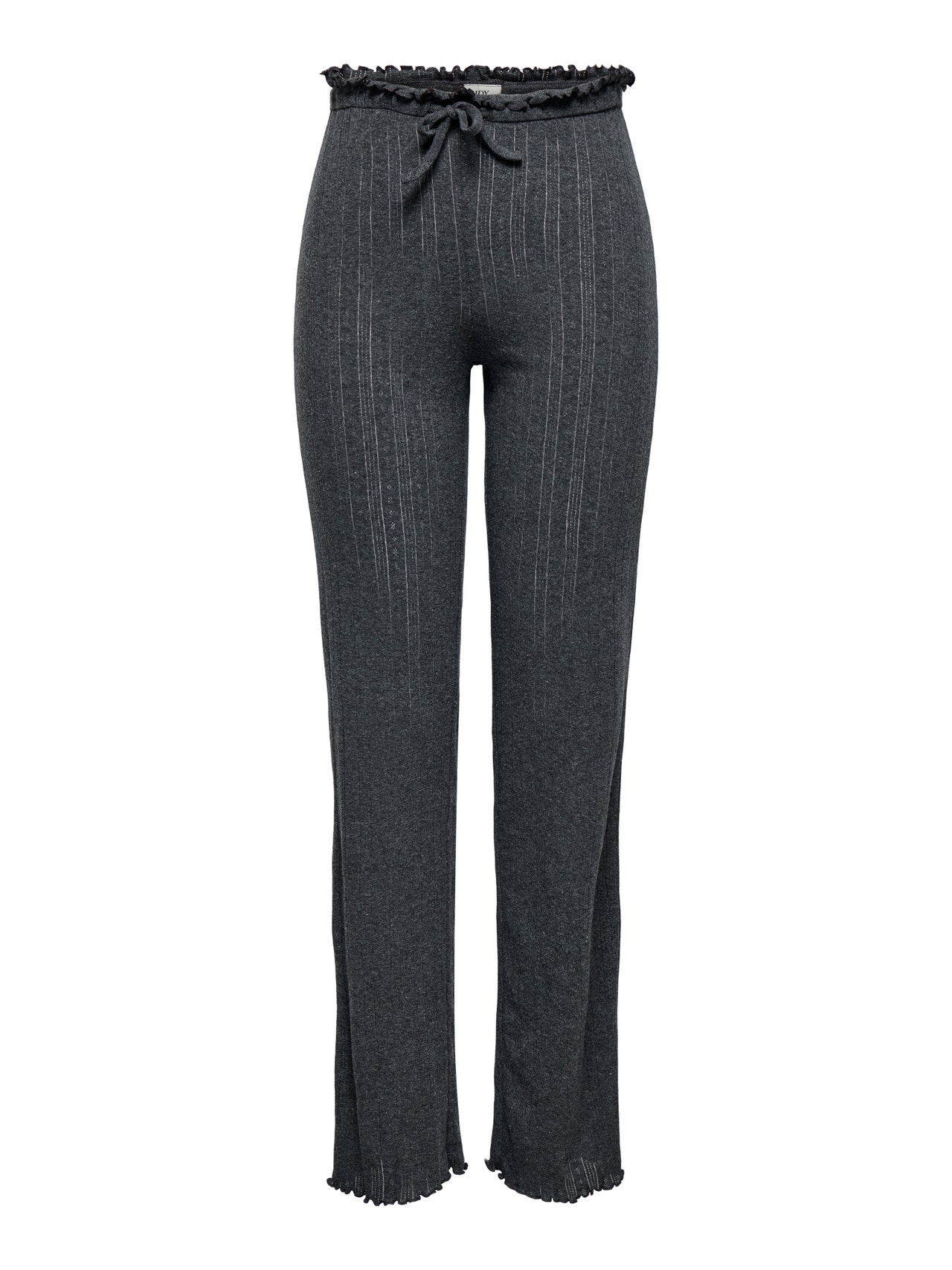 ONLY Labavo prianjanje Hlače -Dark Grey Melange - 15356087