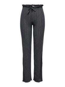ONLY Labavo prianjanje Hlače -Dark Grey Melange - 15356087