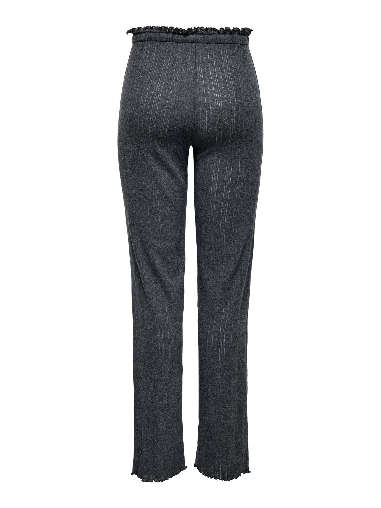 ONLY Labavo prianjanje Hlače -Dark Grey Melange - 15356087