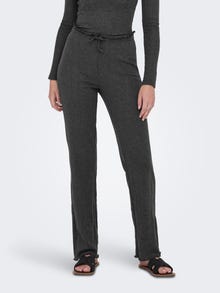 ONLY Labavo prianjanje Hlače -Dark Grey Melange - 15356087