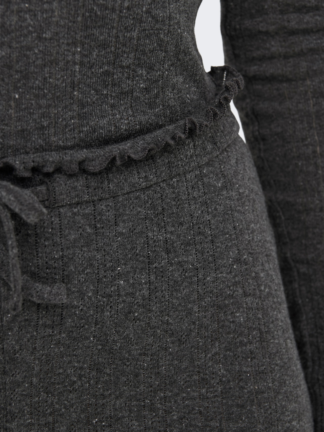 ONLY Labavo prianjanje Hlače -Dark Grey Melange - 15356087