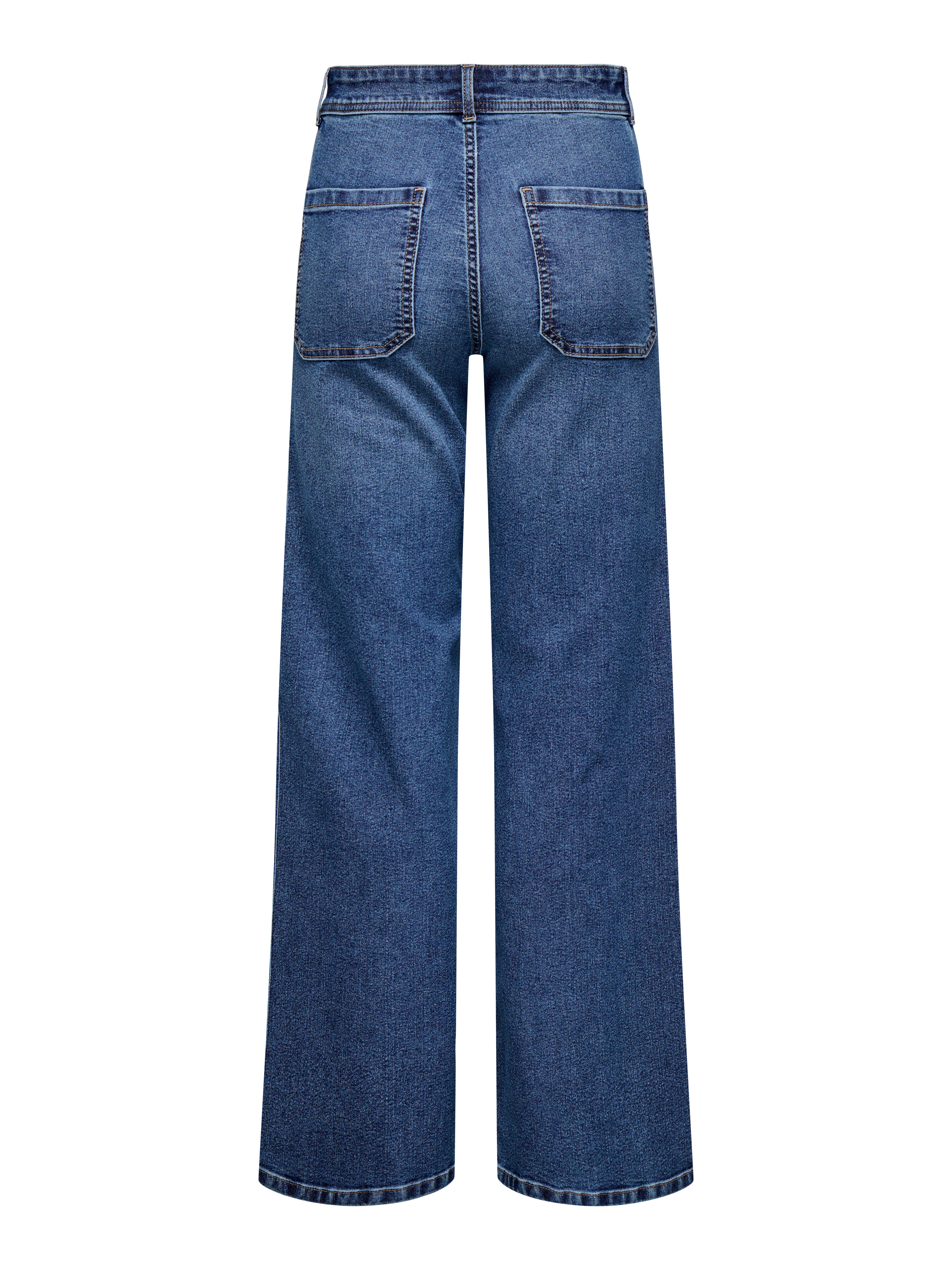 Thumbnail - Jdymoon-vanessa Hohe Taille Weiter Beinschnitt Jeans