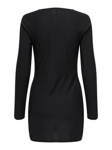 ONLY Redovno prianjanje V-izrez Kratka haljina -Black - 15356277
