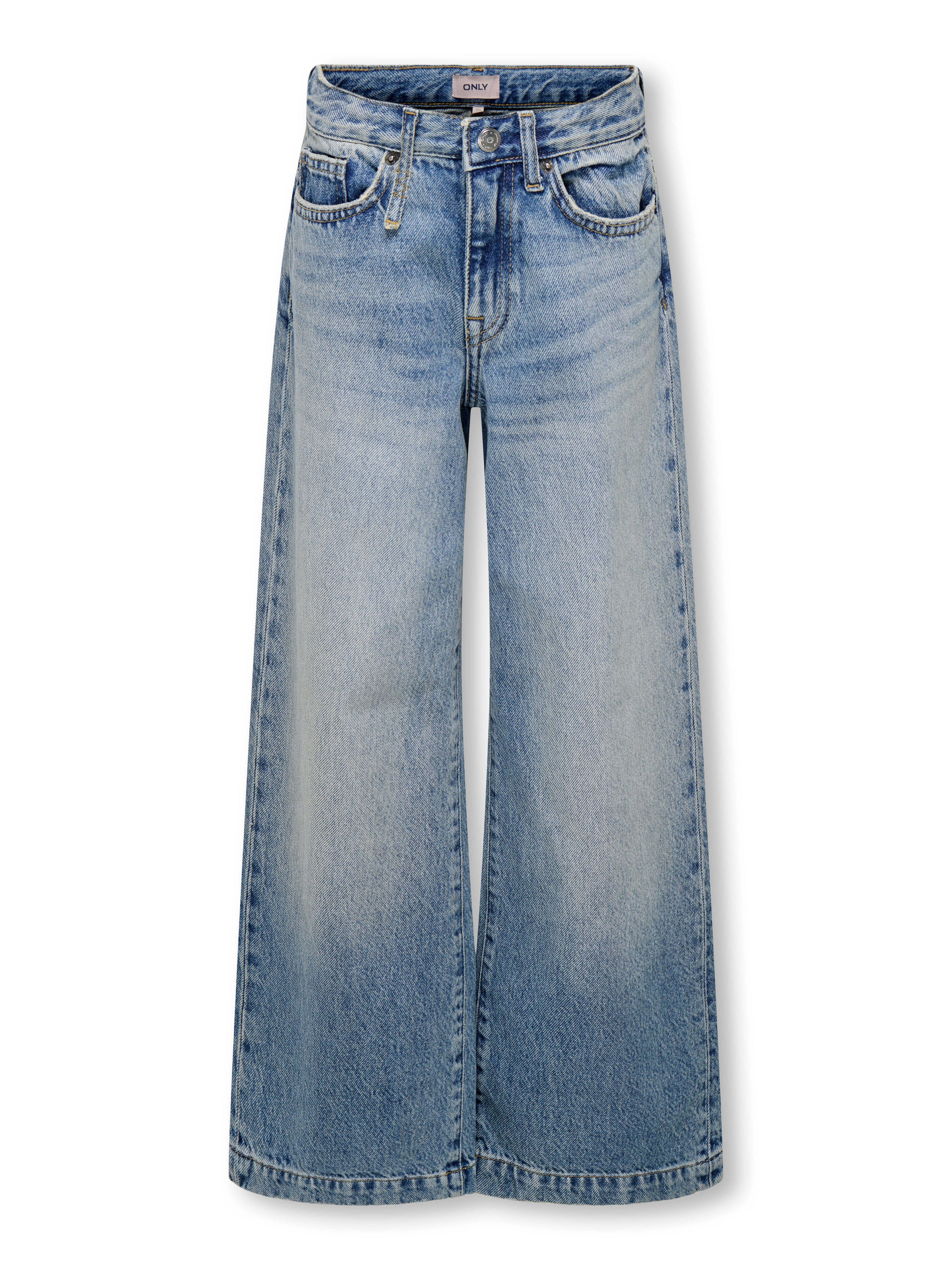 Kogbroome Hohe Taille Weiter Beinschnitt Jeans