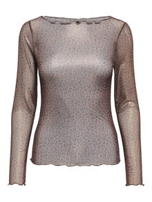 ONLY ONLVICKY Topp -Chocolate Brown - 15356662