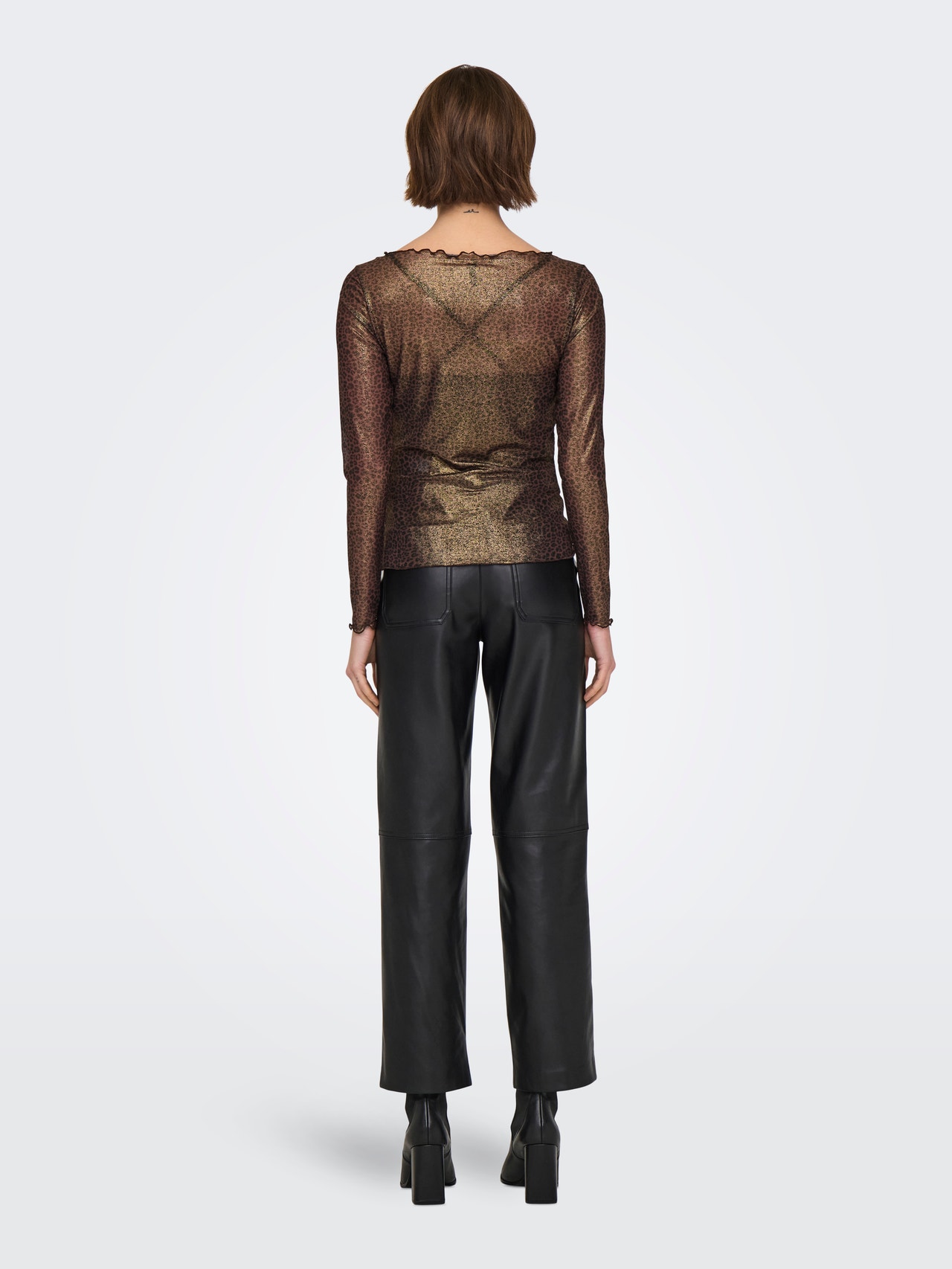 ONLY ONLVICKY Topp -Chocolate Brown - 15356662