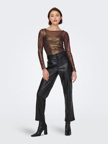 ONLY ONLVICKY Topp -Chocolate Brown - 15356662