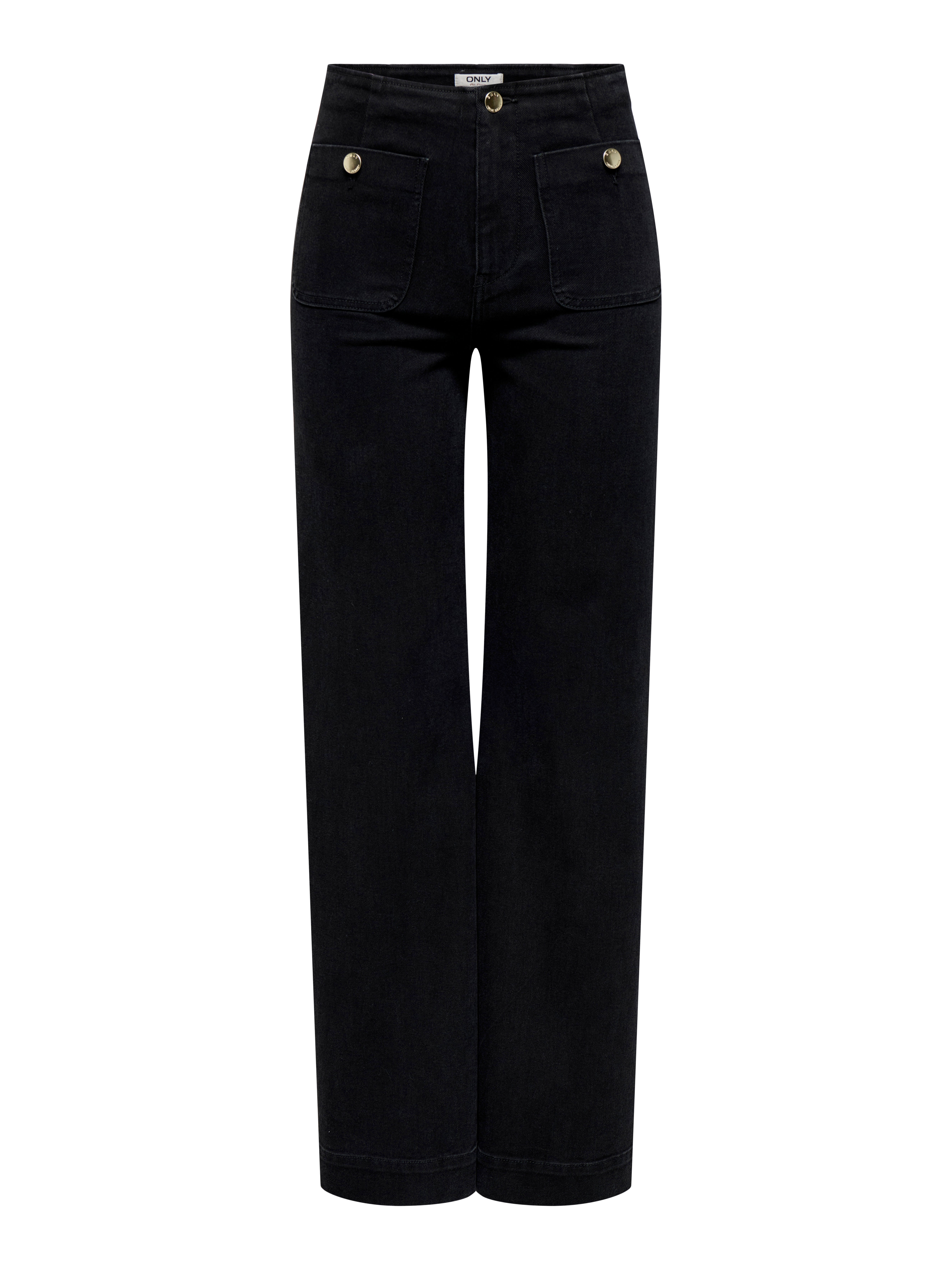 Thumbnail - Onlmadeline Hohe Taille Weiter Beinschnitt Jeans