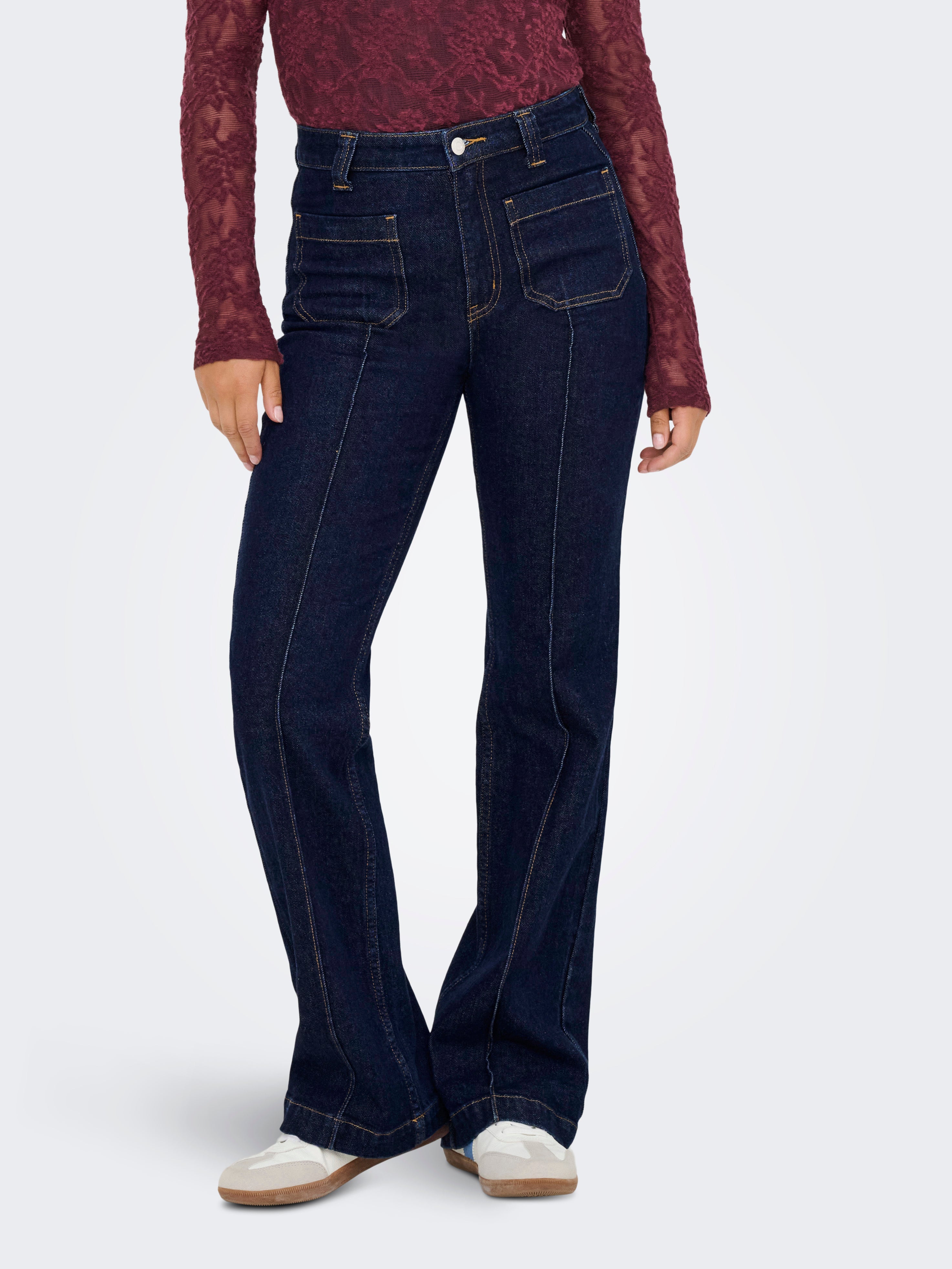 Onlemily Hohe Taille Flared Jeans