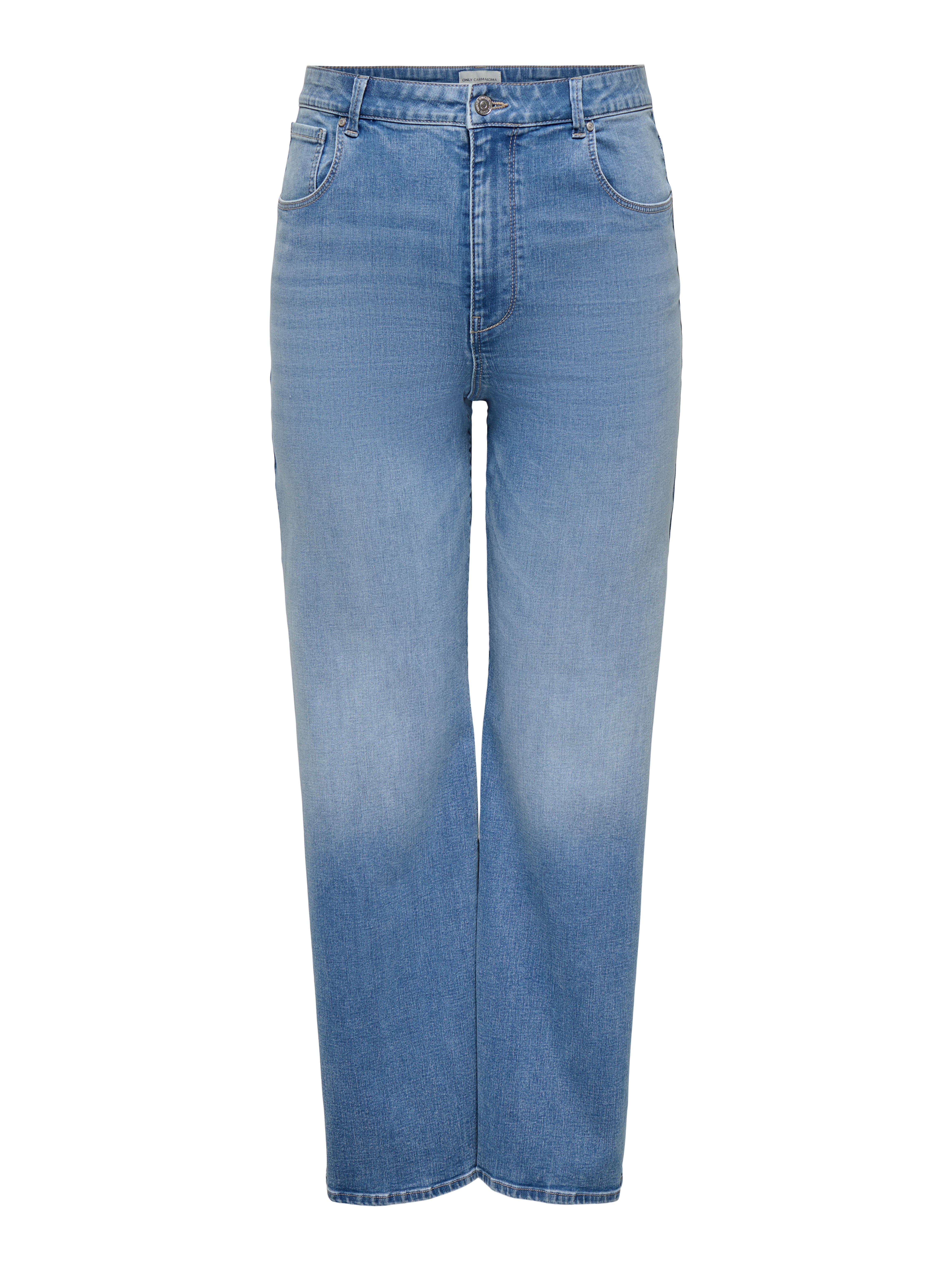 Carhope-lush Hohe Taille Weiter Beinschnitt Jeans