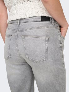 ONLY OLMJUICY Hög midja Vida ben Jeans -Medium Grey Denim - 15357107