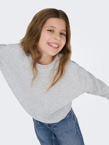 ONLY KOGSWEAT Sweatshirt -Light Grey Melange - 15357233