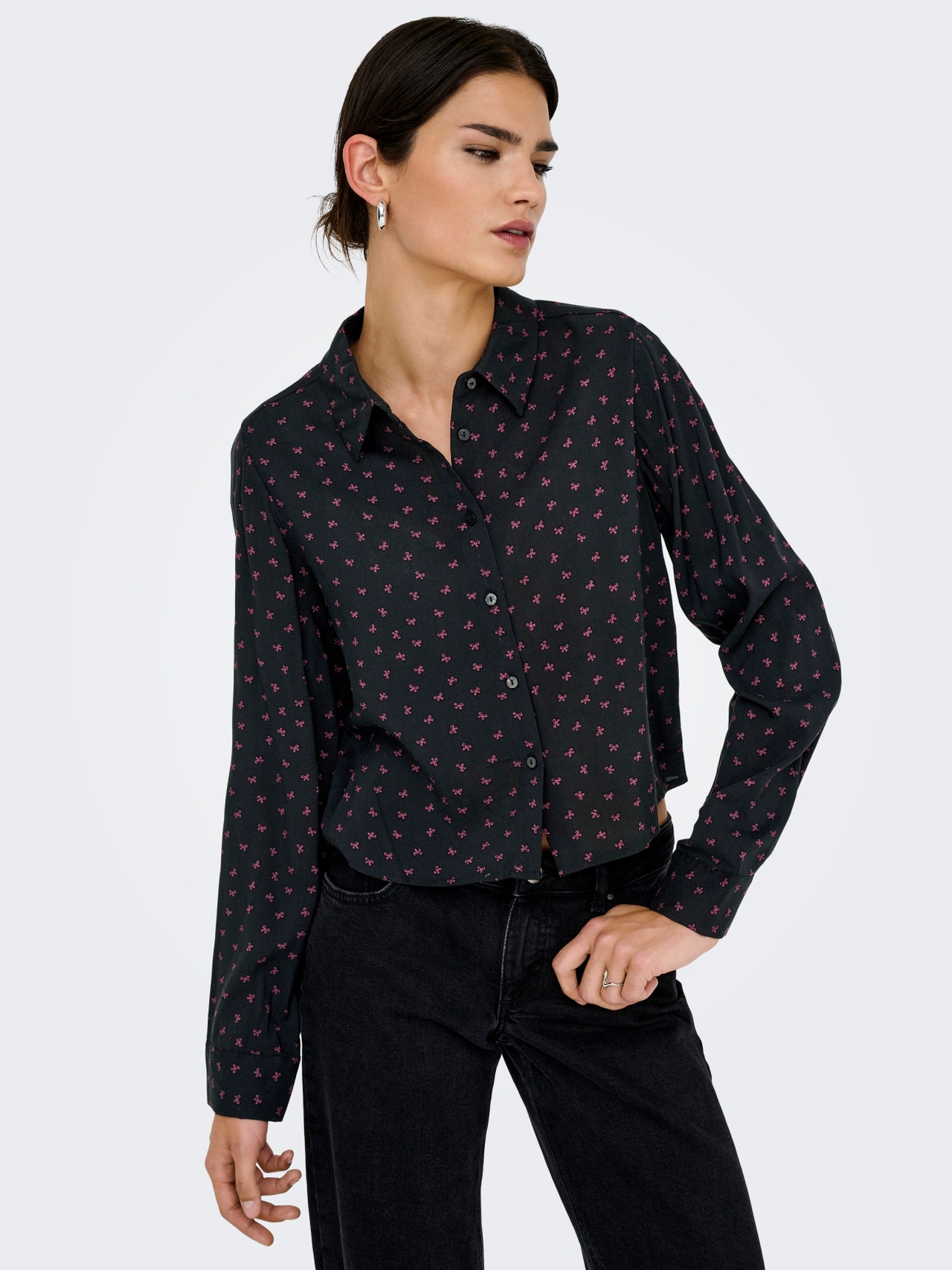 Cadence – Abito Da Sposa Mikado A-line Con Scollo A V E Maniche Lunghe