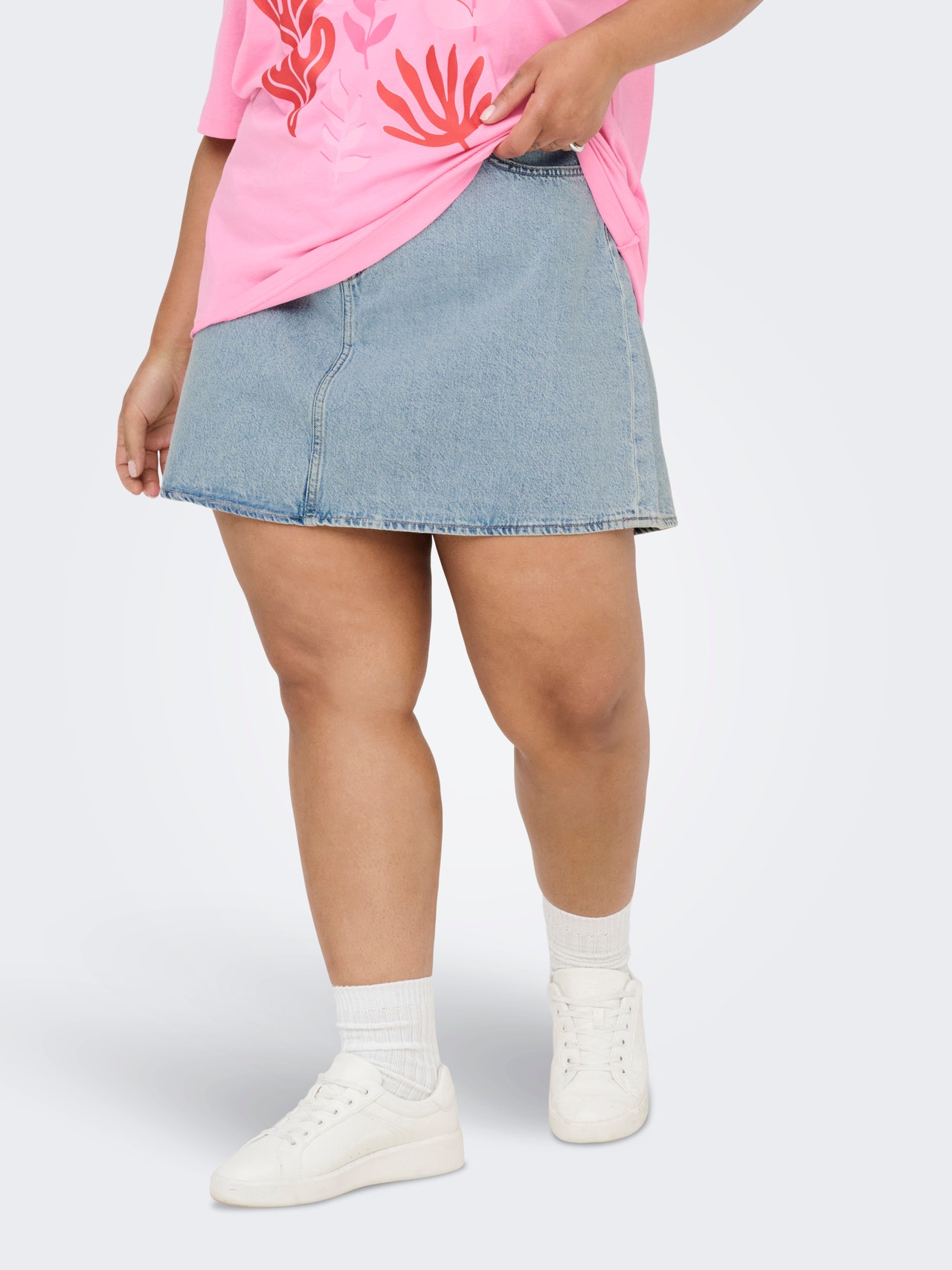 ONLY Vormikas Lühike seelik -Light Blue Denim - 15357573