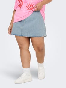 ONLY Vormikas Lühike seelik -Light Blue Denim - 15357573
