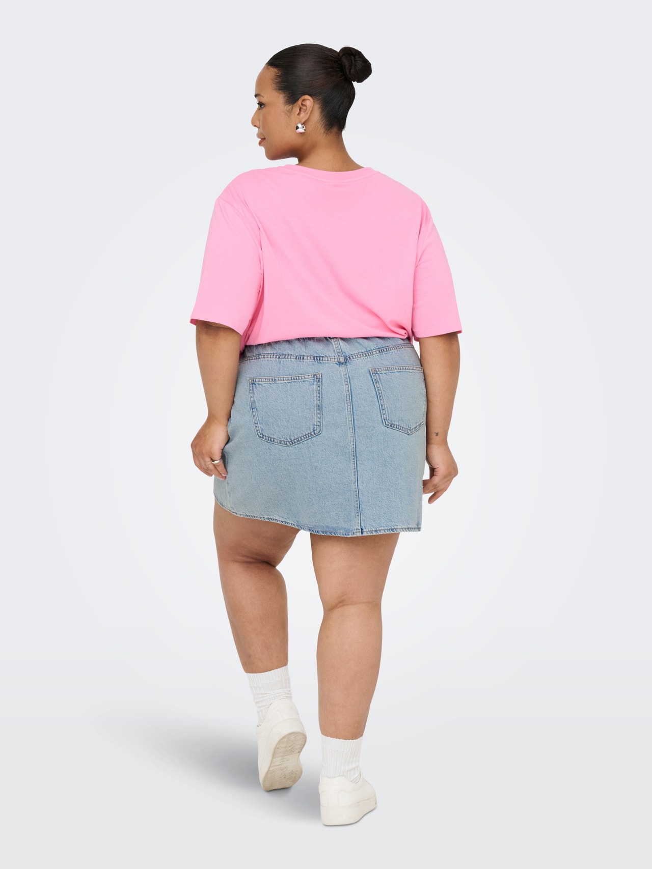 ONLY Vormikas Lühike seelik -Light Blue Denim - 15357573