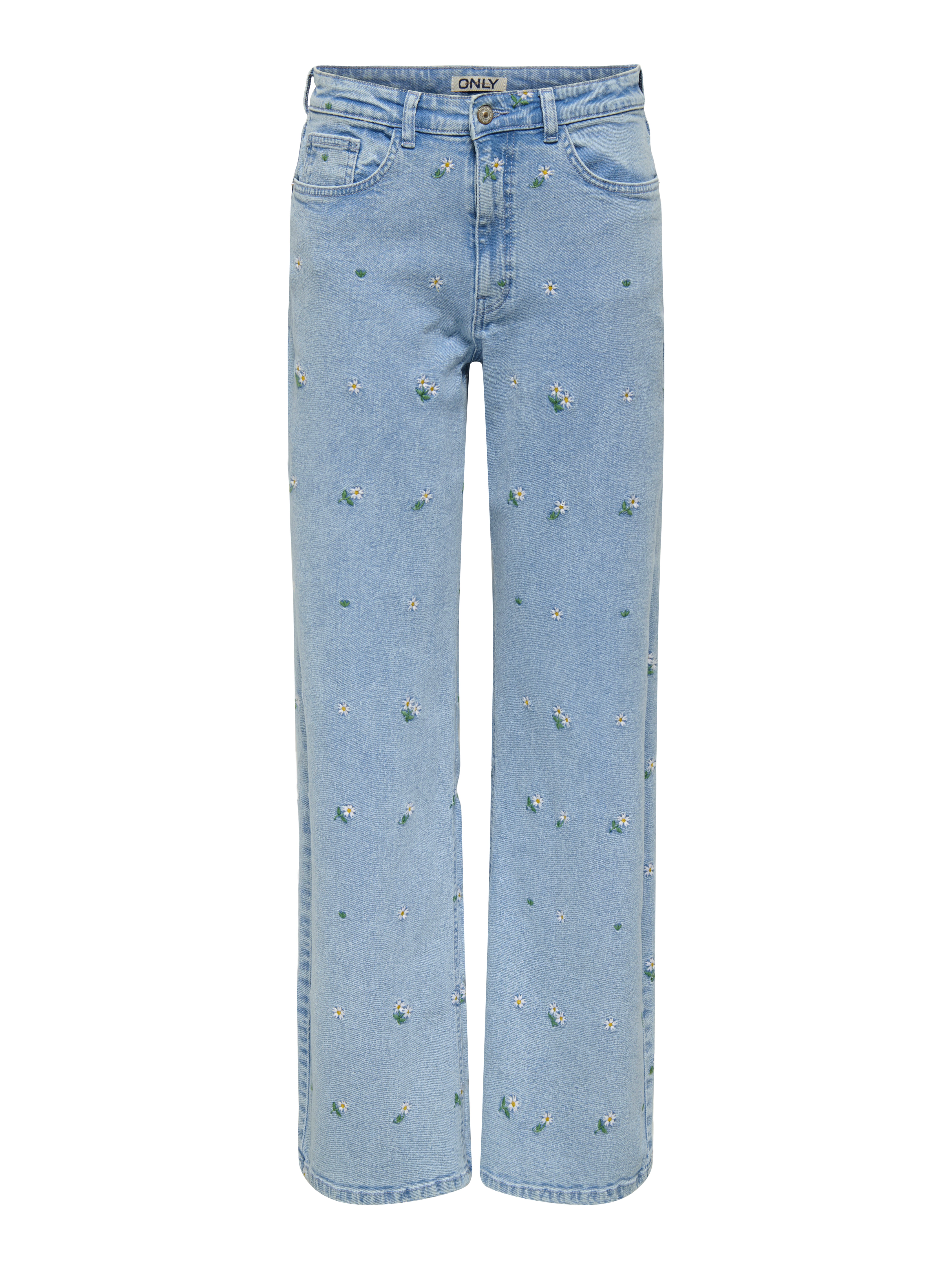 Thumbnail - Onljuicy Hohe Taille Weiter Beinschnitt Jeans