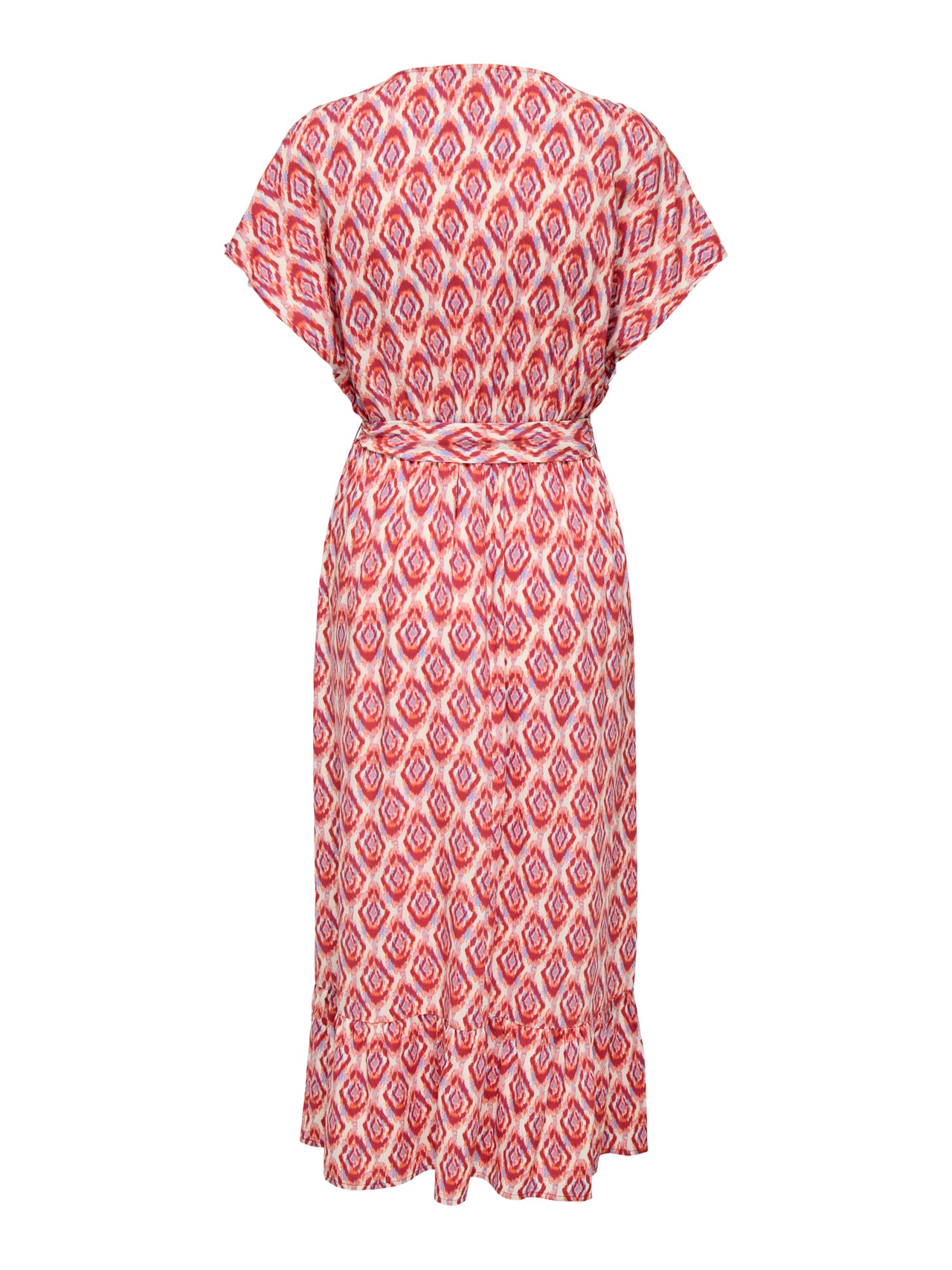 ONLY Tavapärane lõige V-kaelus Pikk kleit -Equestrian Red - 15357778