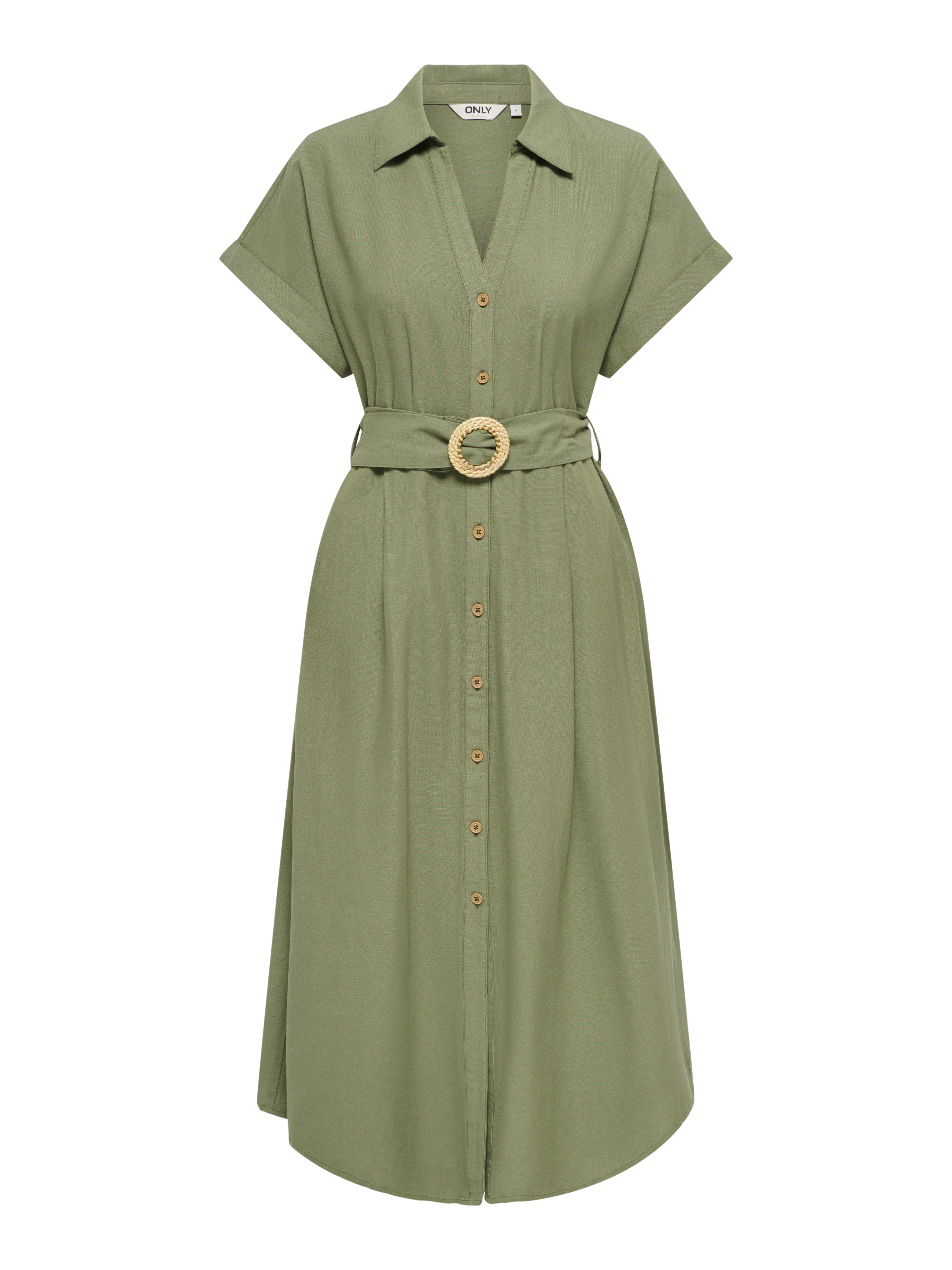 Onljakiri Leinen Langes Kleid