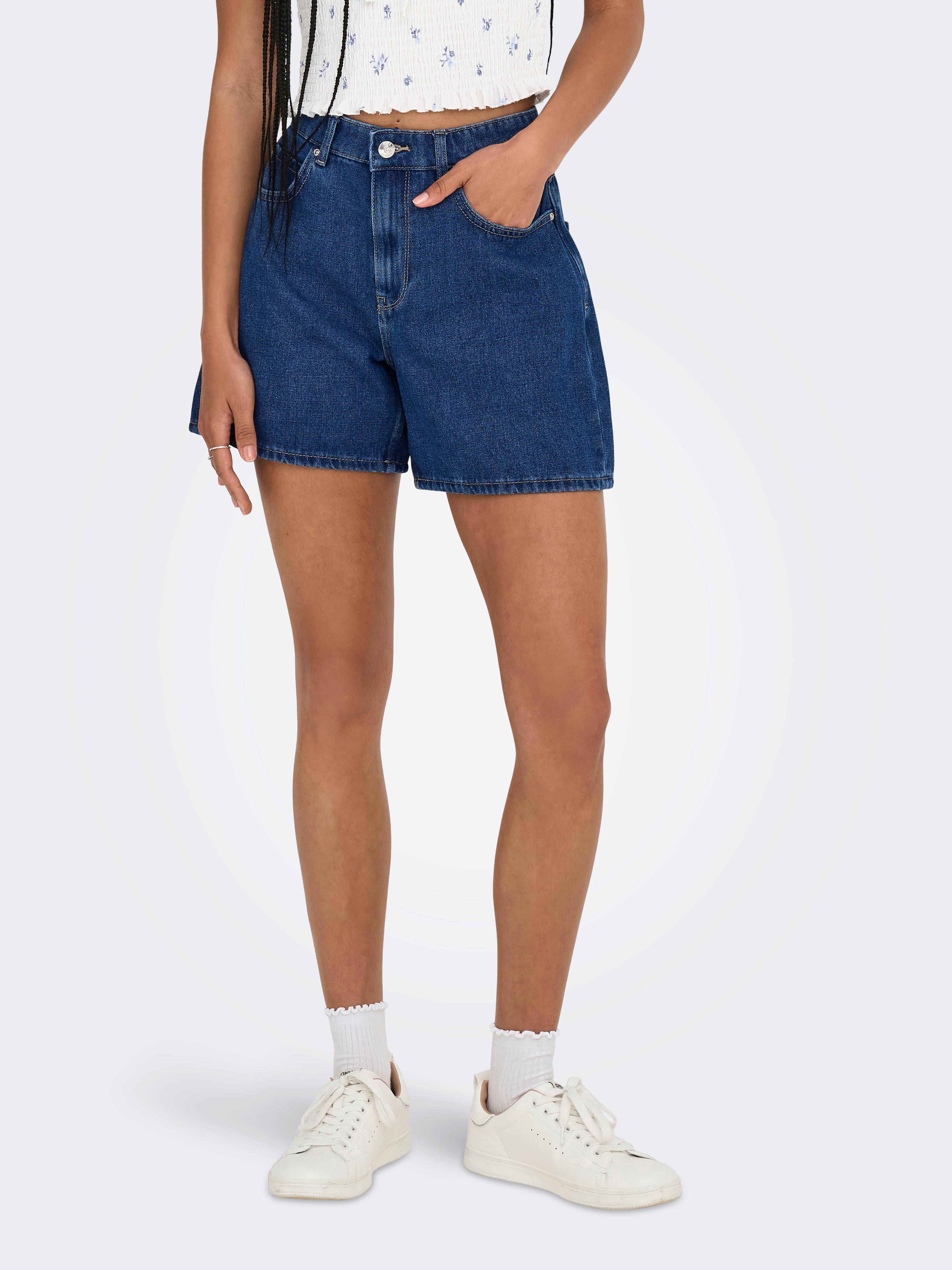 Onlvenus Hohe Taille Hohe Taille Jeans-shorts