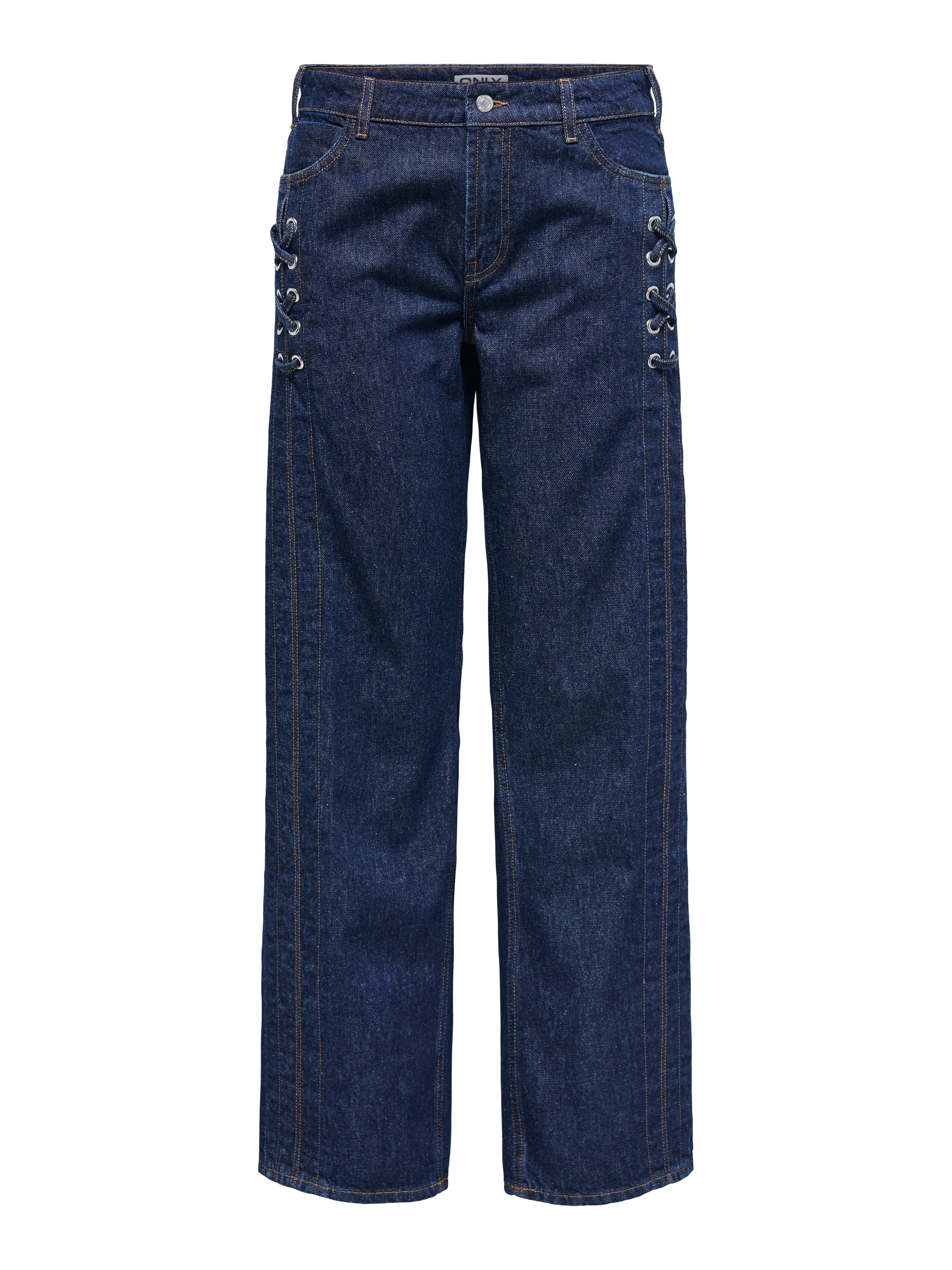 Thumbnail - Onlcobain Mittlere Taille Weiter Beinschnitt Jeans