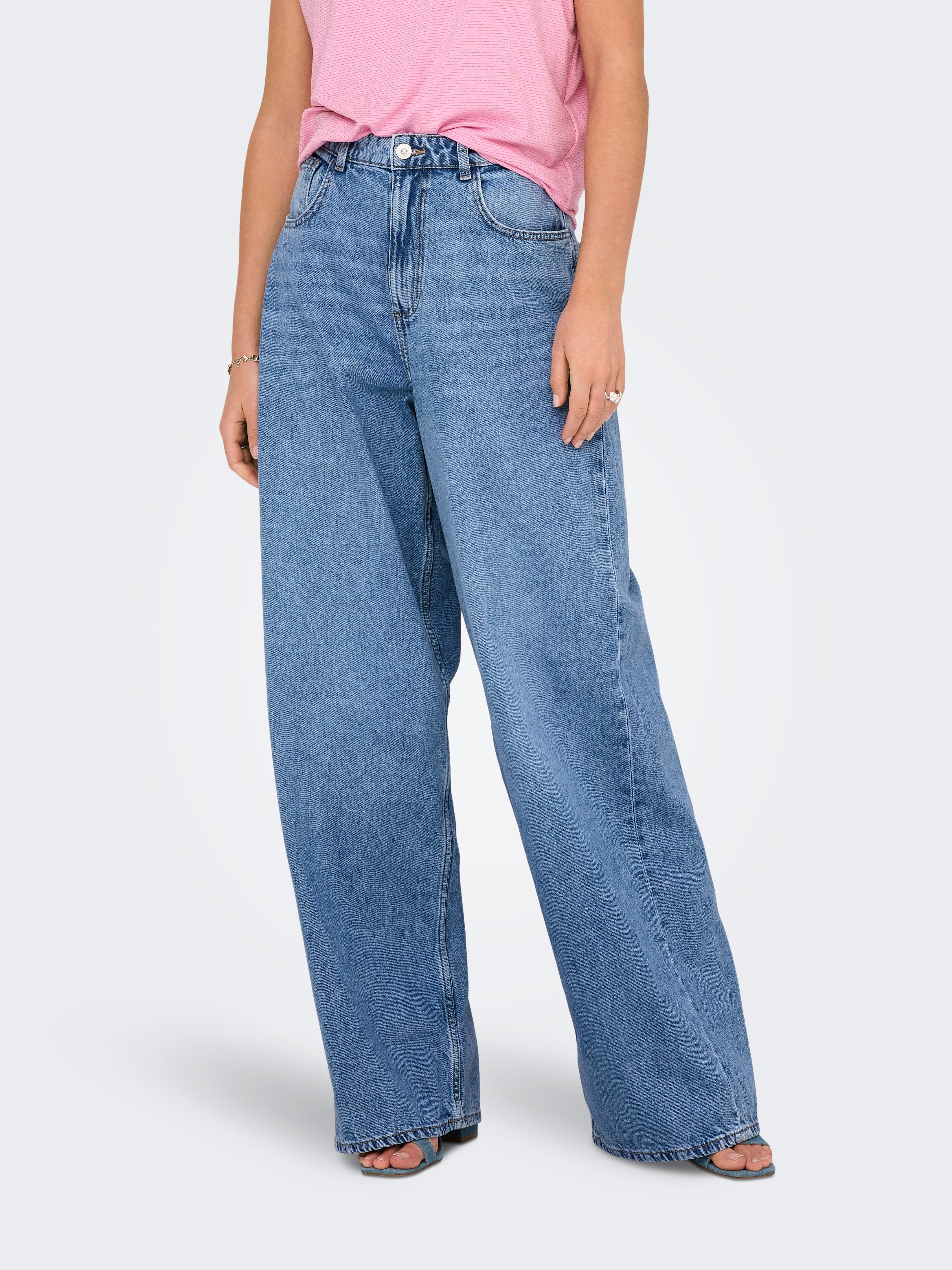 Onlpaulina Hohe Taille Baggy Fit Jeans