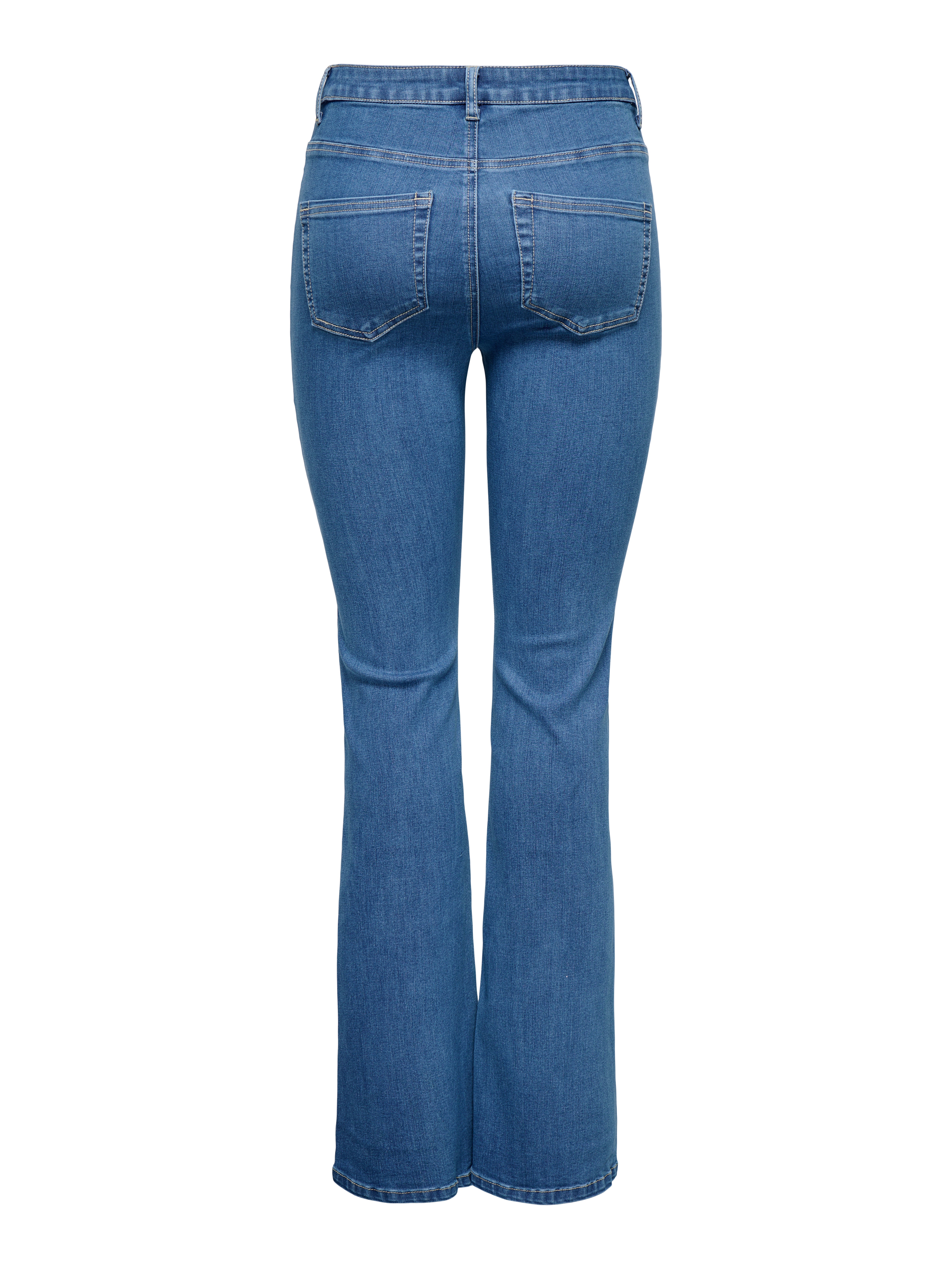 Thumbnail - Onlwauw Hohe Taille Ausgestellt Jeans