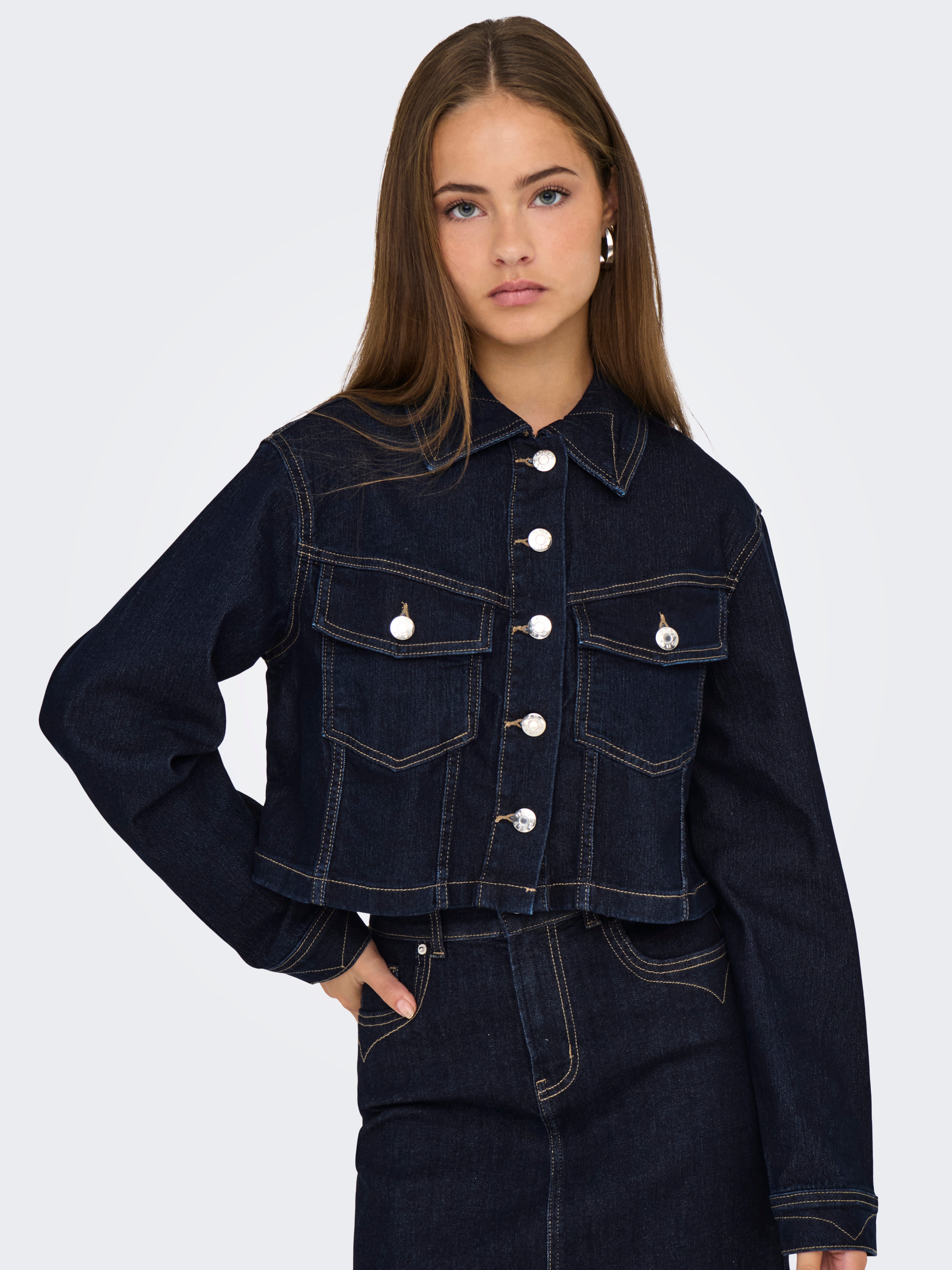 Giacca In Denim ONLY ONLWONDER - Cotone Poliestere Elastan, Design Moderno, Per Donna - Foto 8