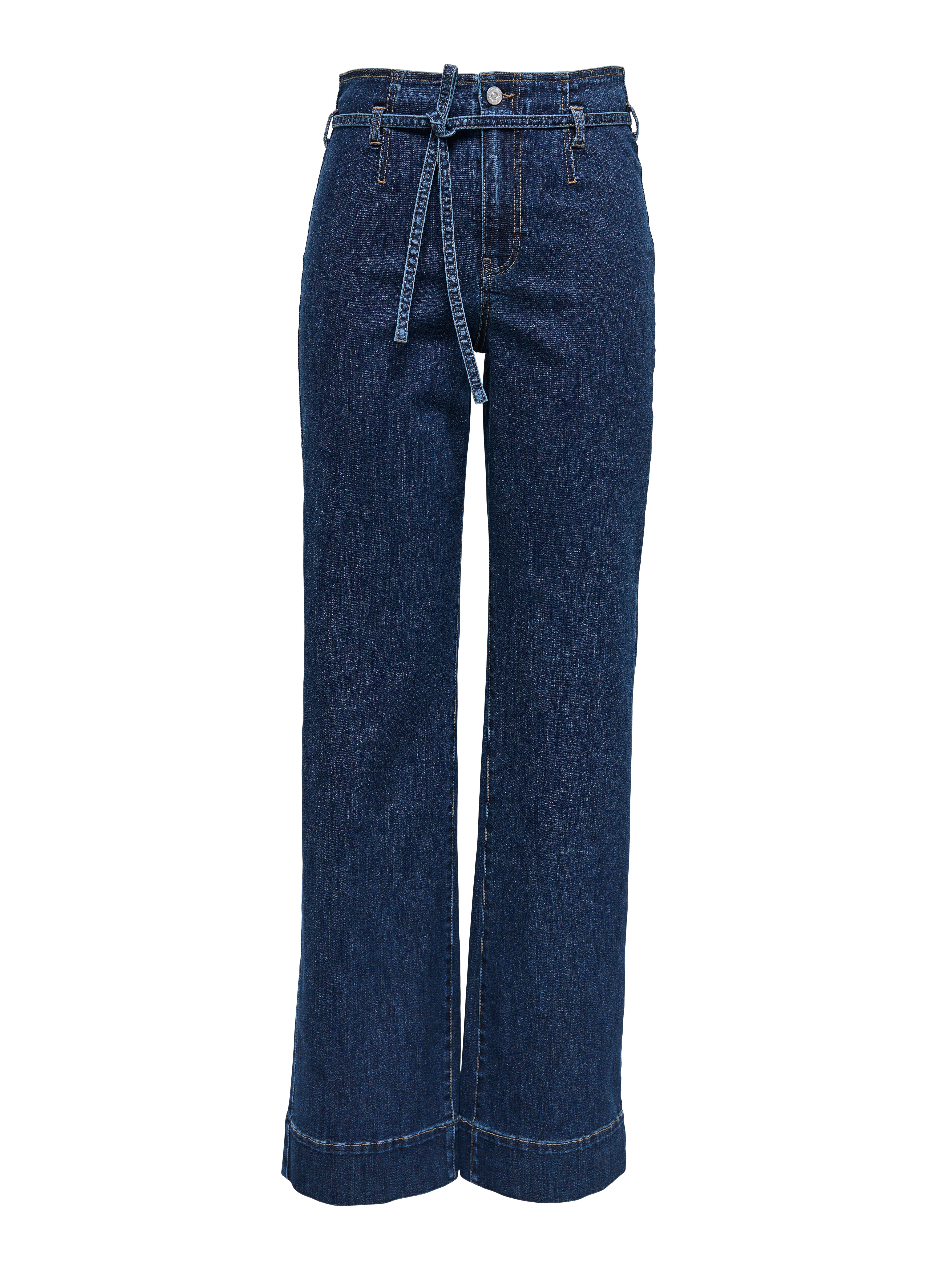 Thumbnail - Onljuicy-wauw Hohe Taille Weiter Beinschnitt Jeans