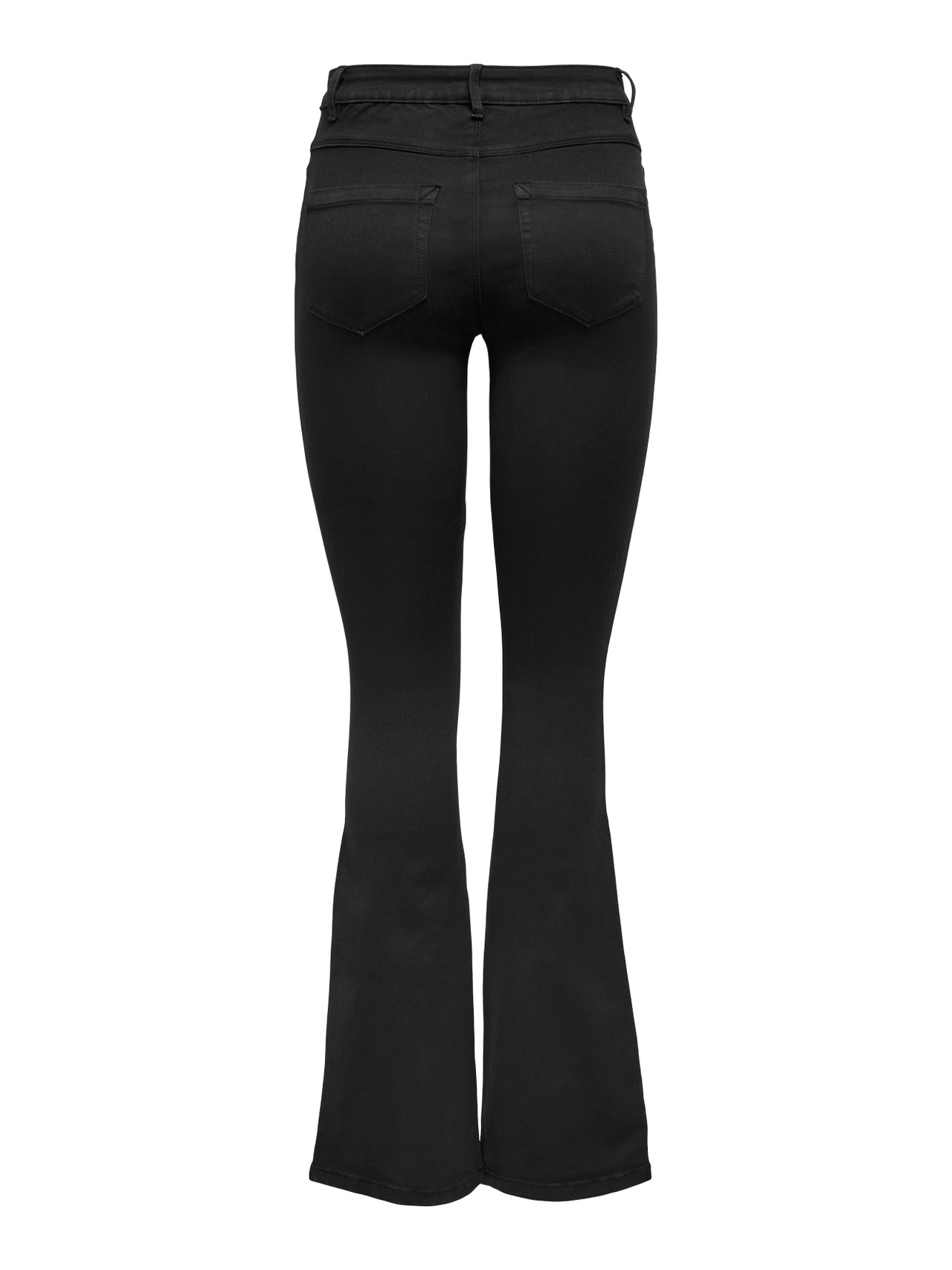 ONLY ONLROYAL High waist Flared Fit Jeans -Black Denim - 15358013