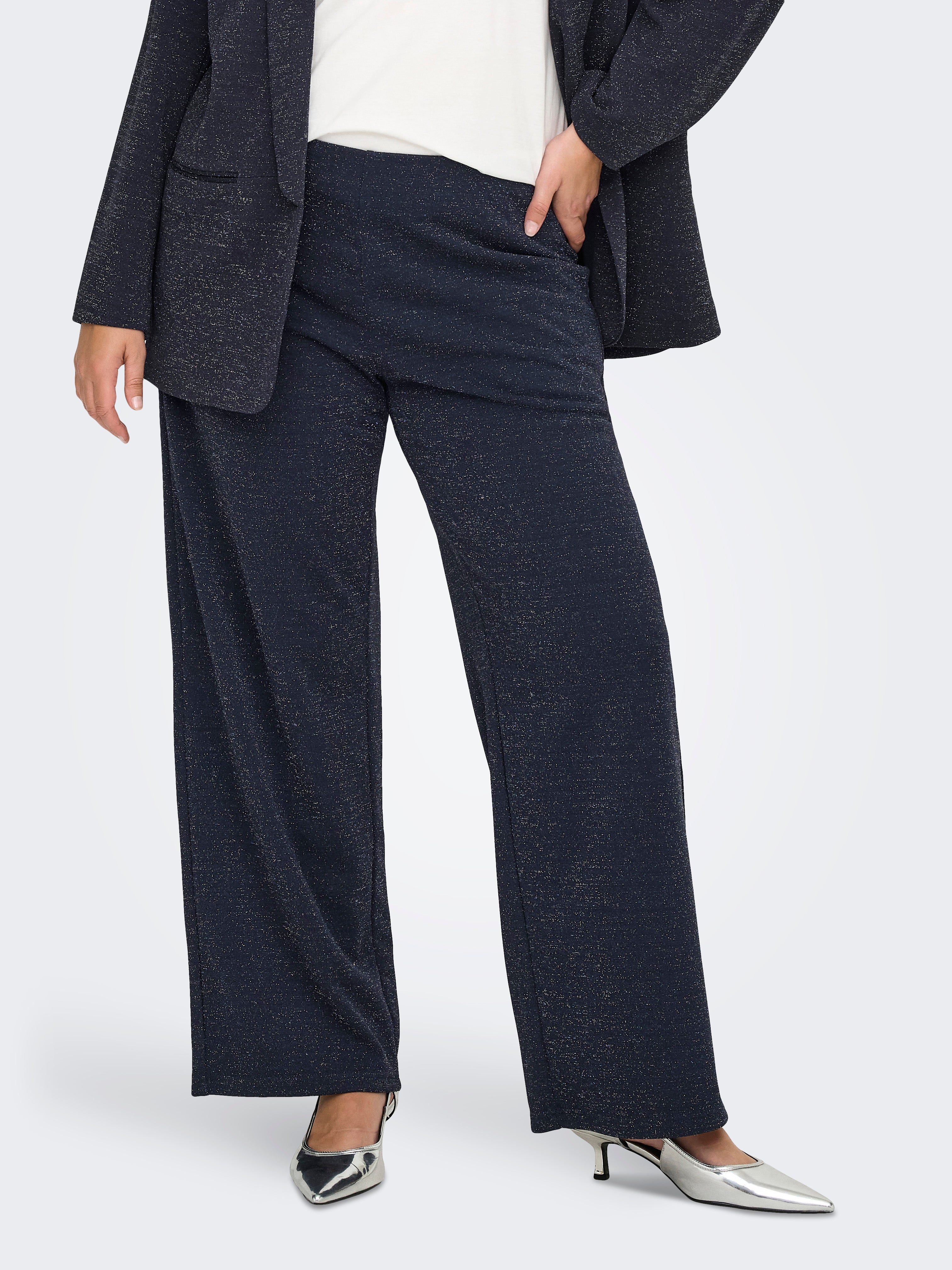 Caralya Weiter Beinschnitt Hose Mit Weitem Beinschnitt