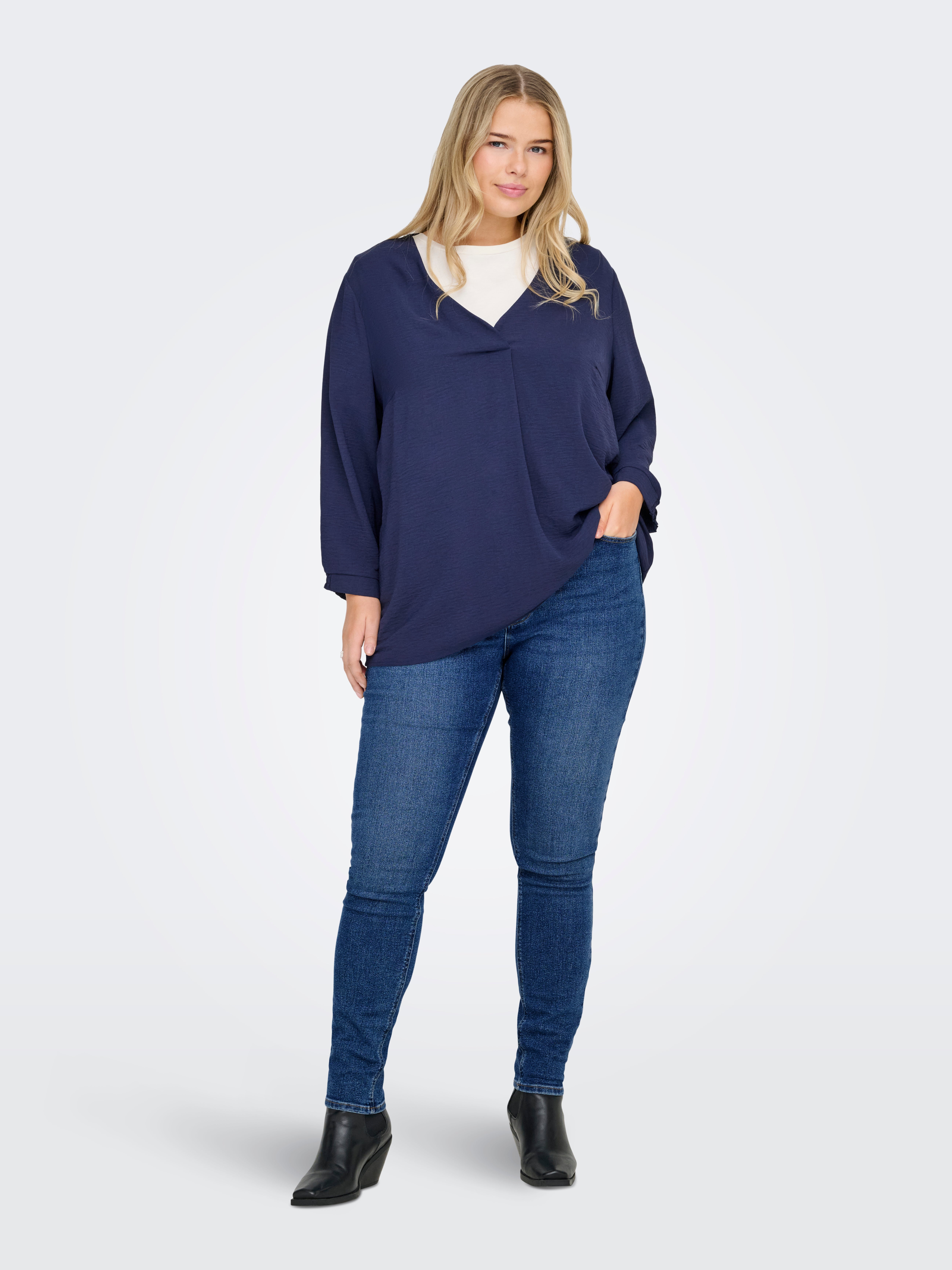 Thumbnail - Carcruz Hohe Taille Skinny Fit Jeans