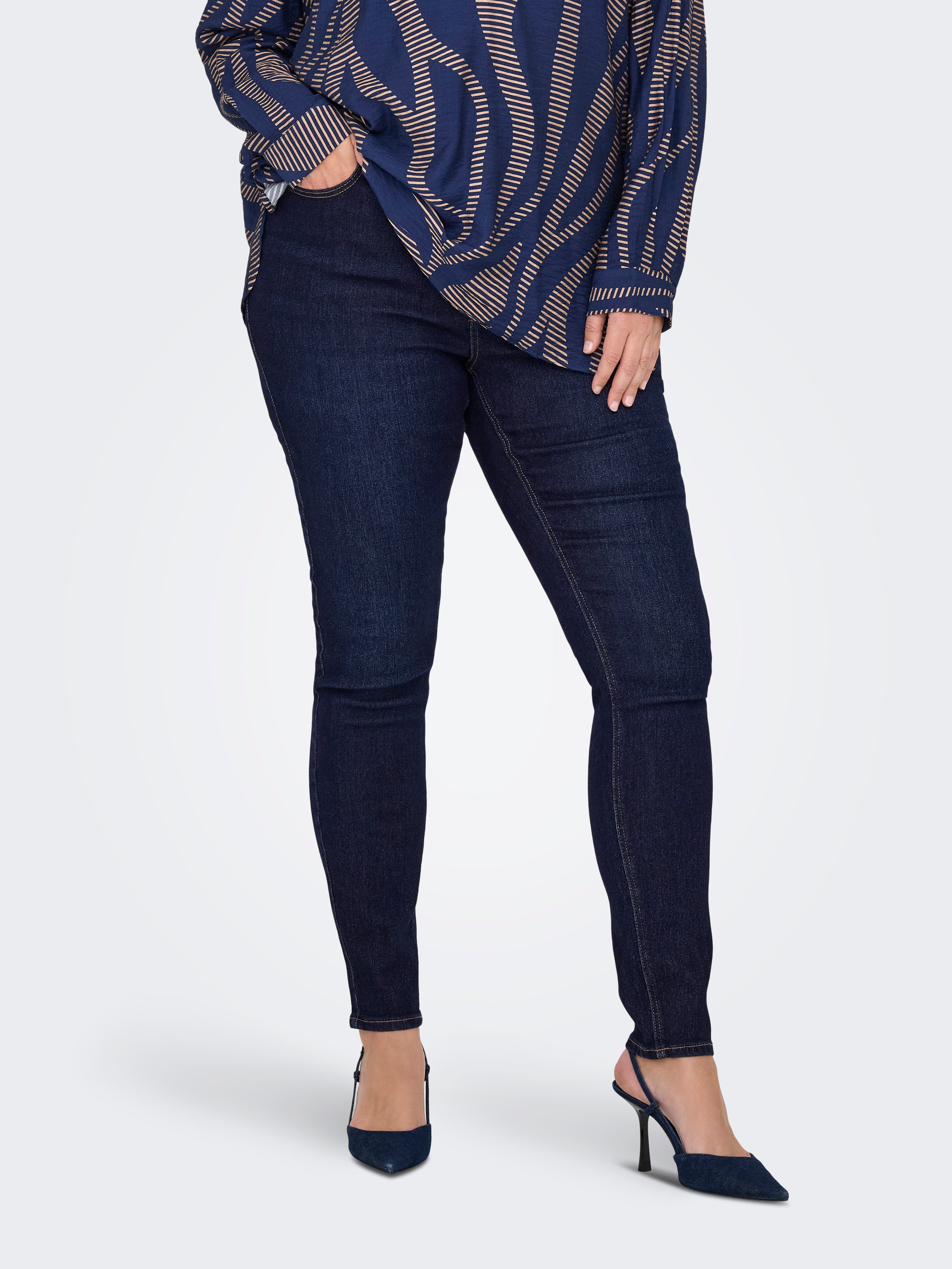 Thumbnail - Carcruz Hohe Taille Skinny Fit Jeans