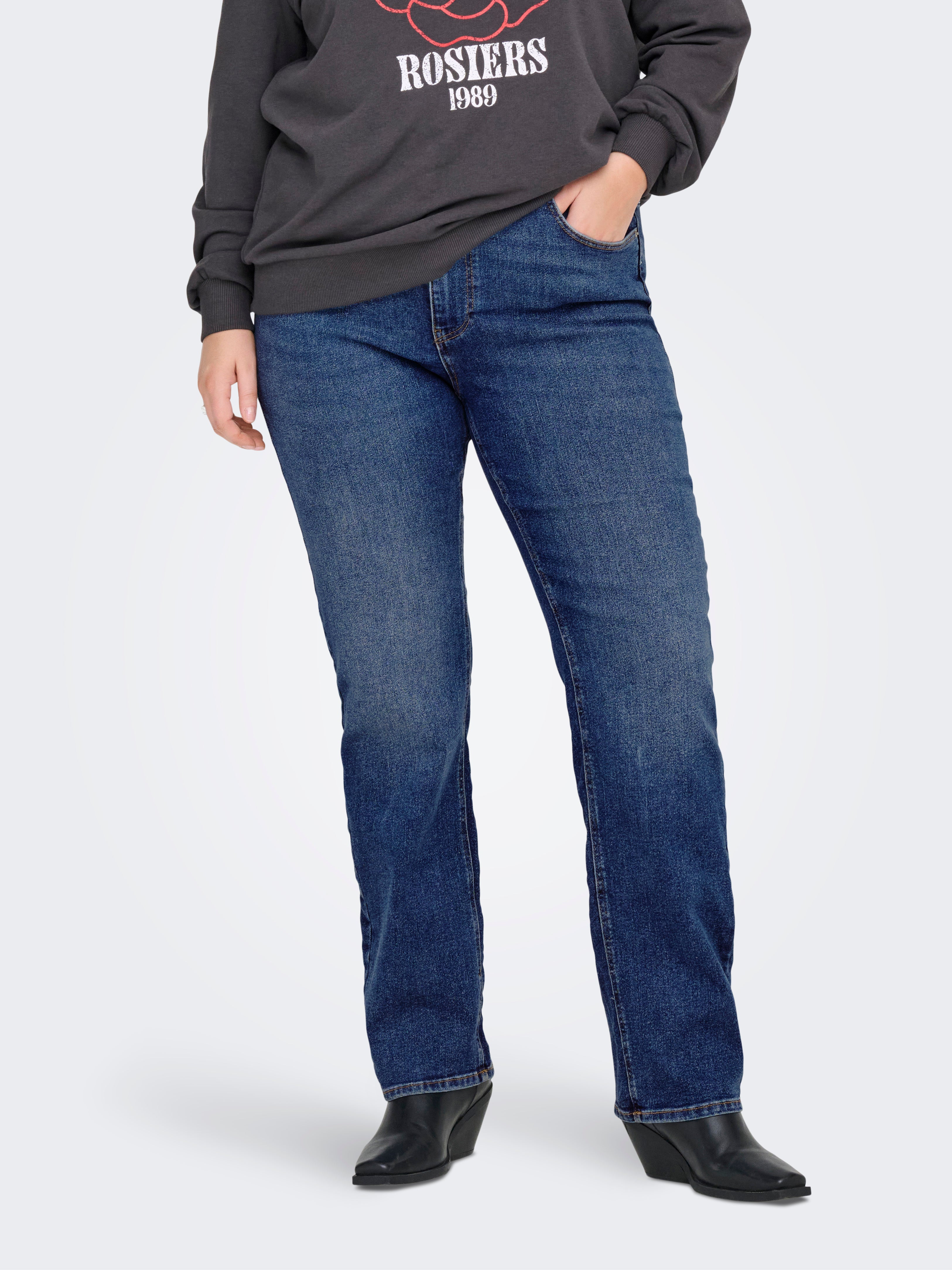 Thumbnail - Carcruz Hohe Taille Straight Fit Jeans