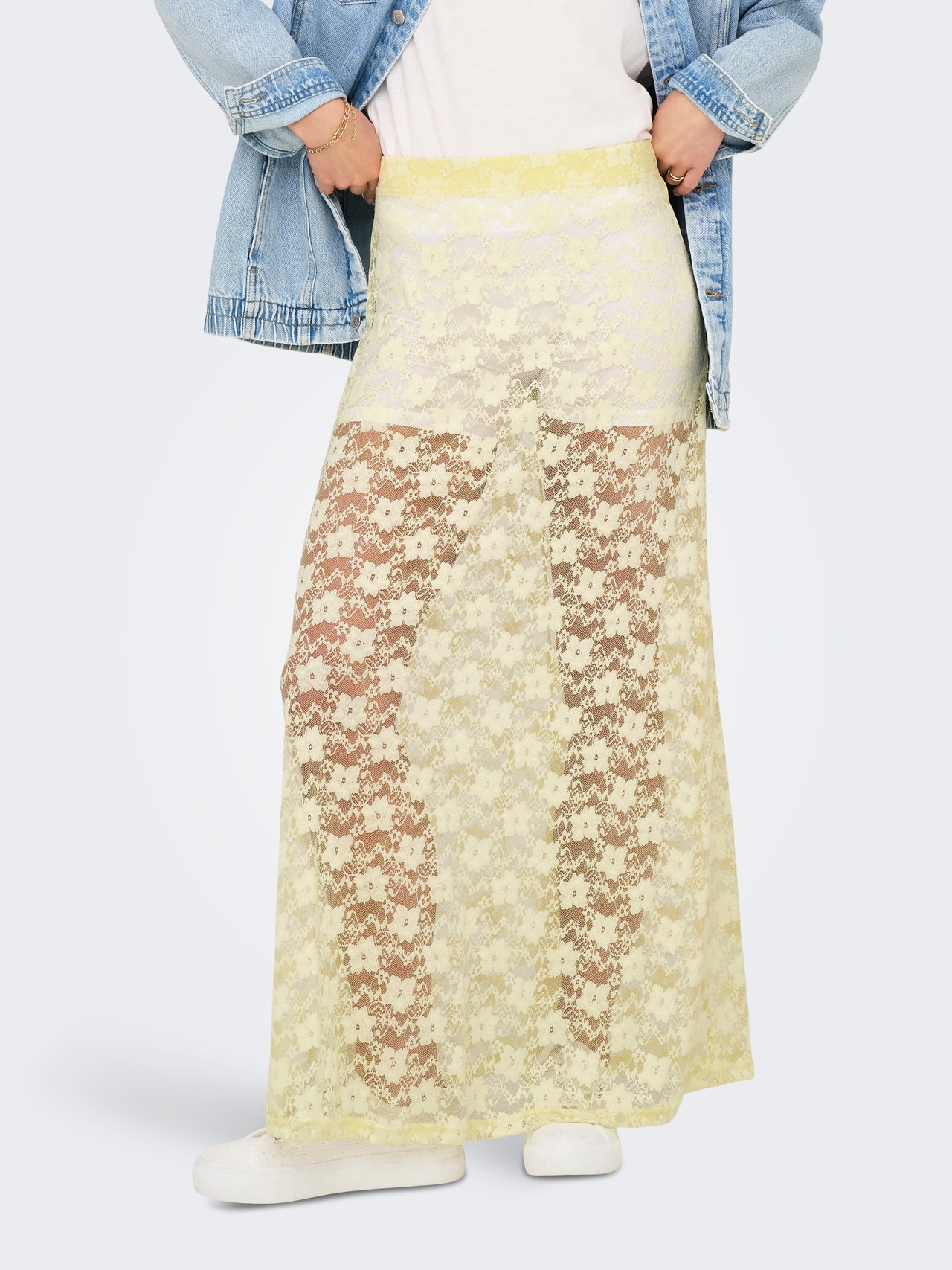 ONLY ONLJEN Dlouhá sukně -French Vanilla - 15358221