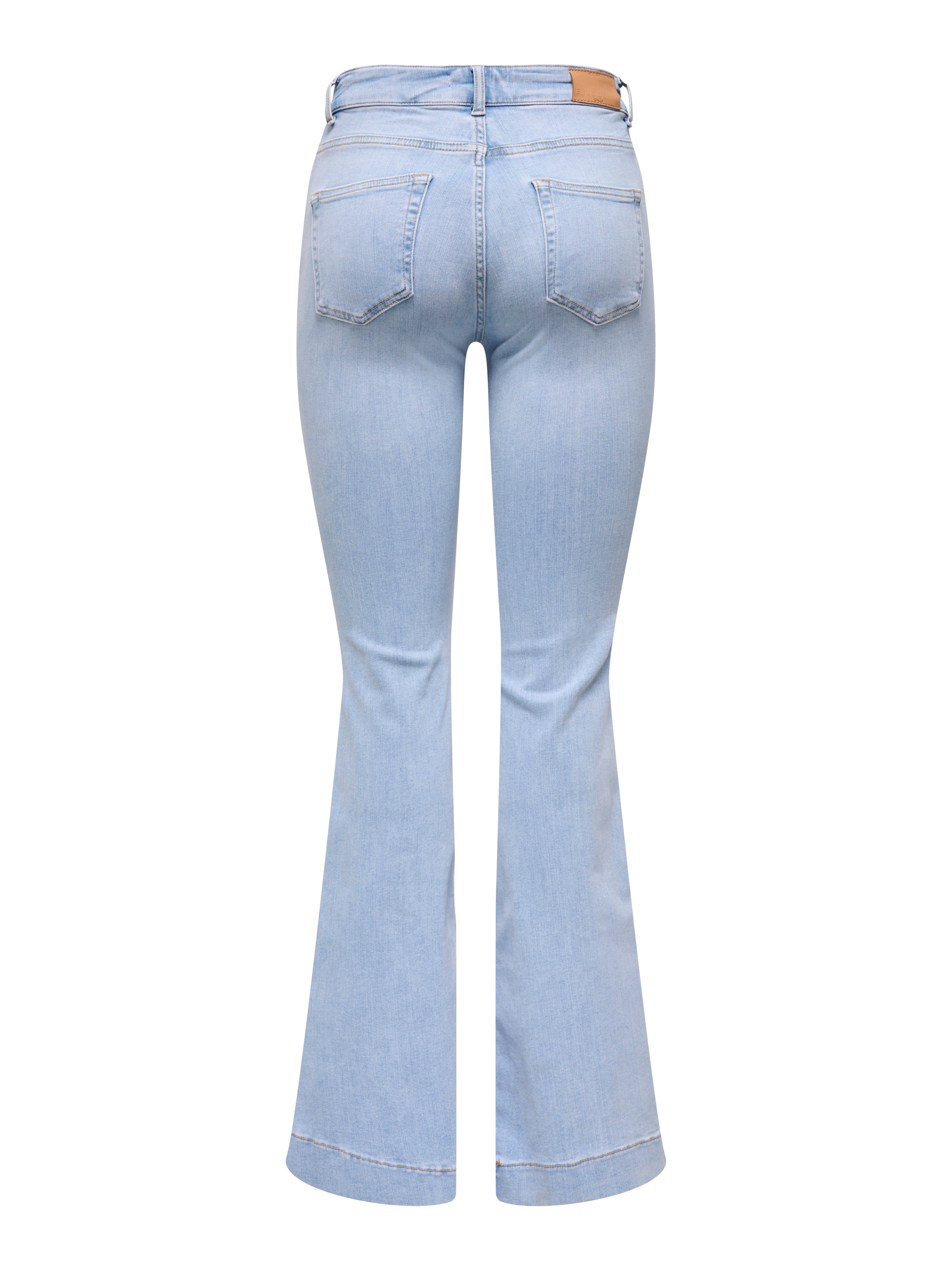 ONLBLUSH Mid waist Retro Flared Fit Jeans | Light Blue | ONLY®