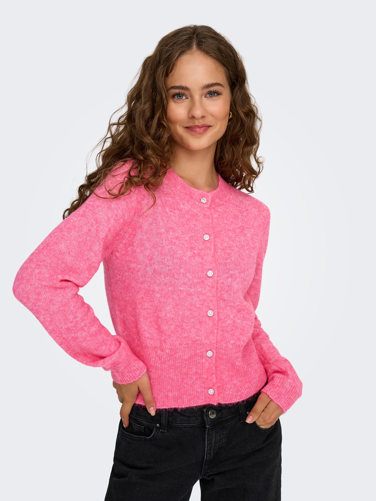 ONLY ONLHAVANNA Cardigan -Pink Lemonade - 15358548