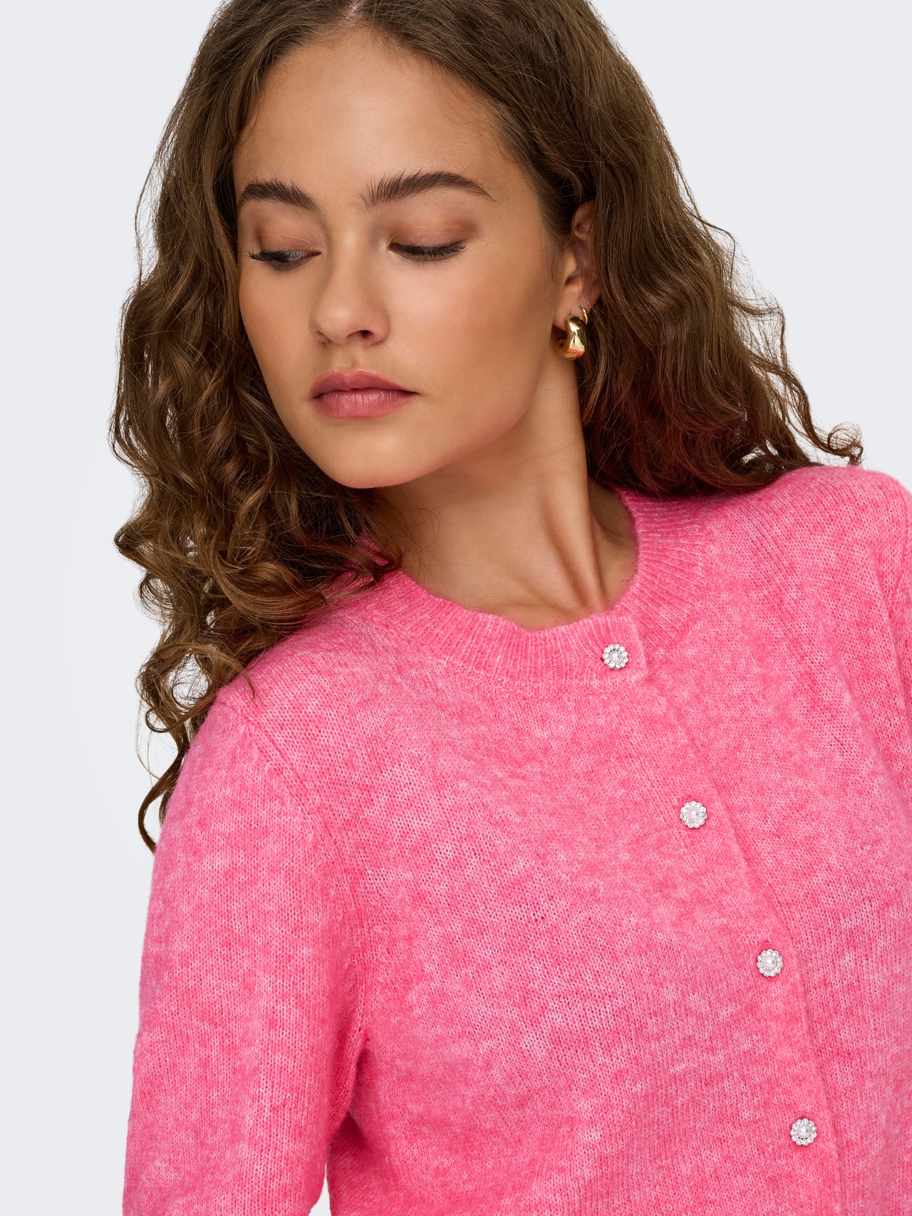 ONLY ONLHAVANNA Cardigan -Pink Lemonade - 15358548