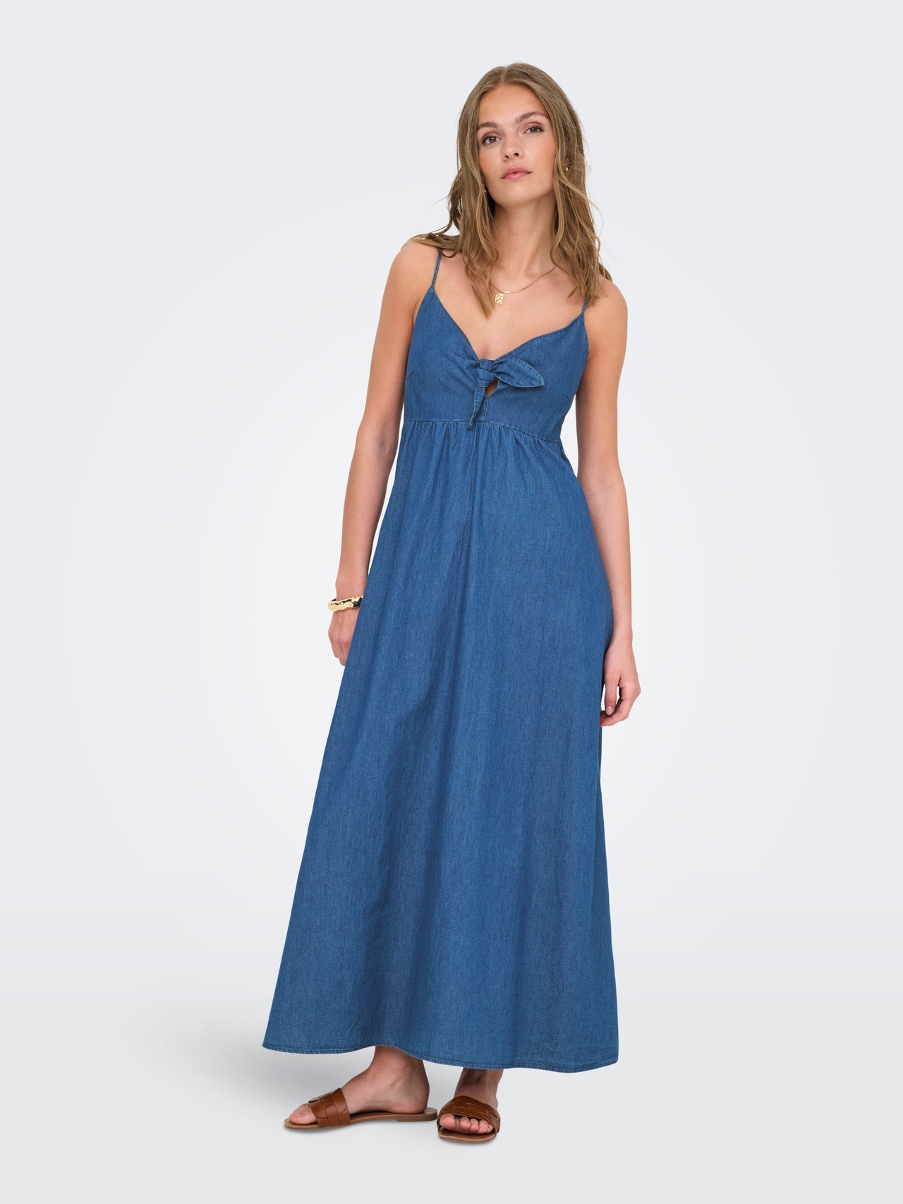 ONLY ONLNOVA Long dress -Medium Blue Denim - 15358781