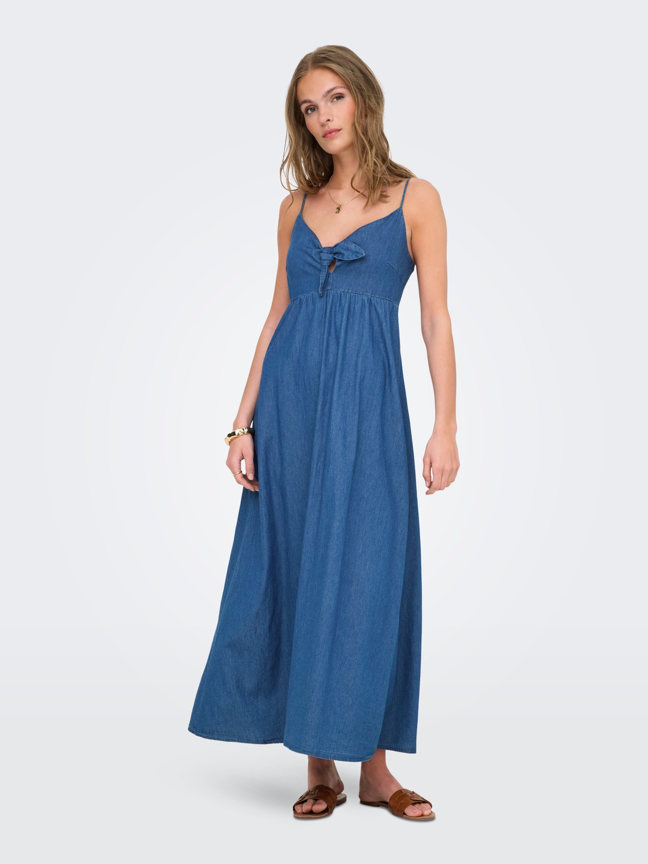 ONLY ONLNOVA Long dress -Medium Blue Denim - 15358781