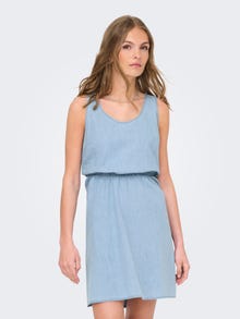 ONLY ONLNOVA Kort kjole -Light Blue Denim - 15358785