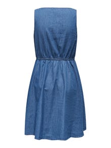 ONLY ONLNOVA Kort kjole -Medium Blue Denim - 15358785