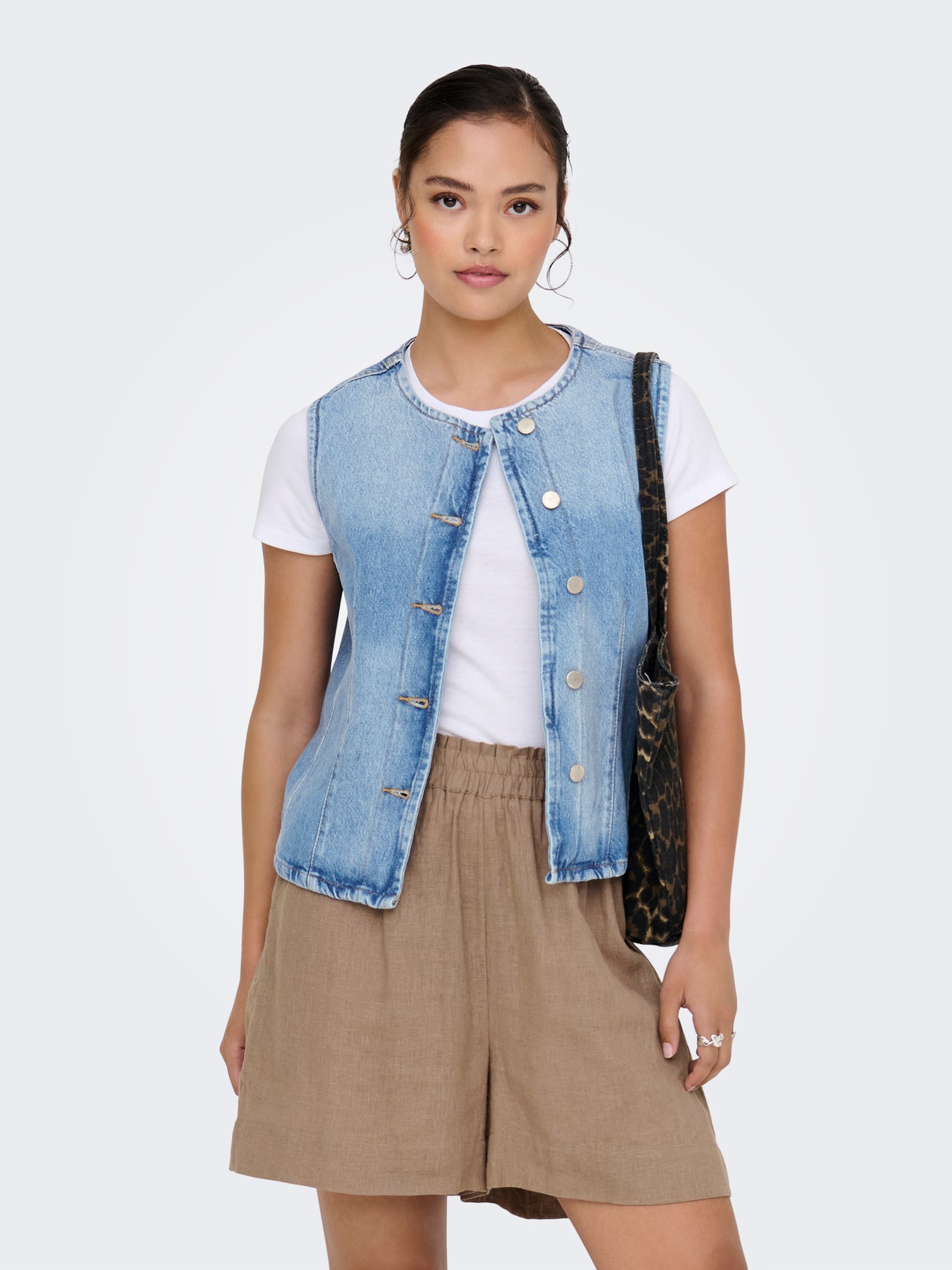 ONLY ONLAYA Midjekåpe -Light Blue Denim - 15359066