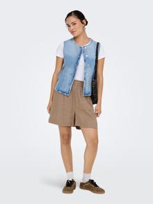 ONLY ONLAYA Midjekåpe -Light Blue Denim - 15359066