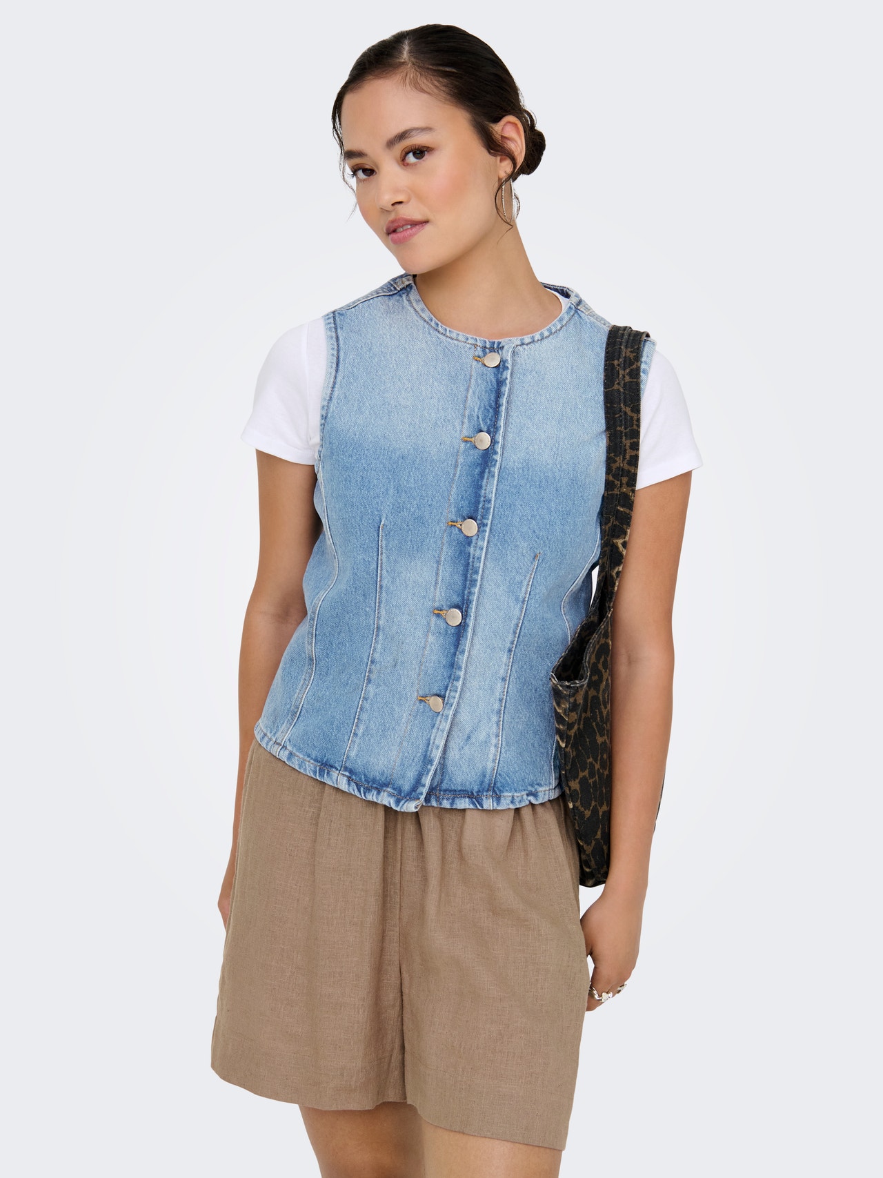 ONLY ONLAYA Midjekåpe -Light Blue Denim - 15359066