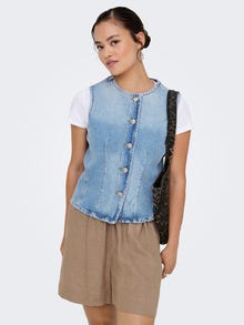 ONLY ONLAYA Midjekåpe -Light Blue Denim - 15359066