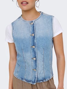 ONLY ONLAYA Midjekåpe -Light Blue Denim - 15359066