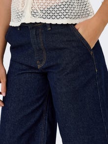 ONLY ONLCLAIR Baggy Fit shorts -Dark Blue Denim - 15359071