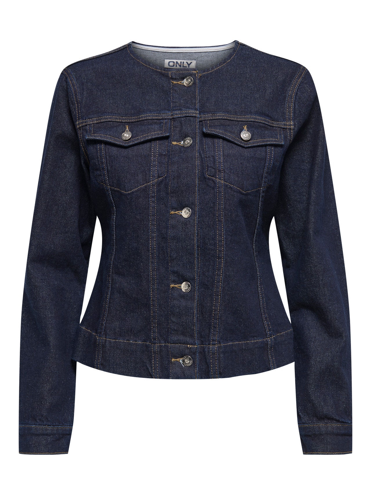 ONLY O-kakls Džinsu jaka -Dark Blue Denim - 15359079