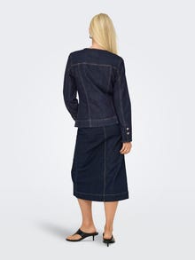ONLY O-kakls Džinsu jaka -Dark Blue Denim - 15359079